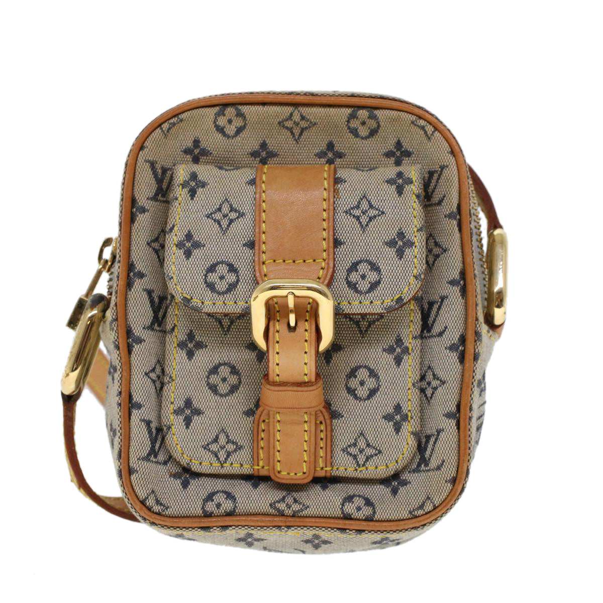 LOUIS VUITTON Monogram Mini Juliet PM Shoulder Bag Blue M92005 LV Auth 52589