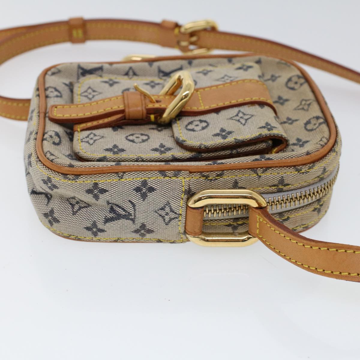 LOUIS VUITTON Monogram Mini Juliet PM Shoulder Bag Blue M92005 LV Auth 52589