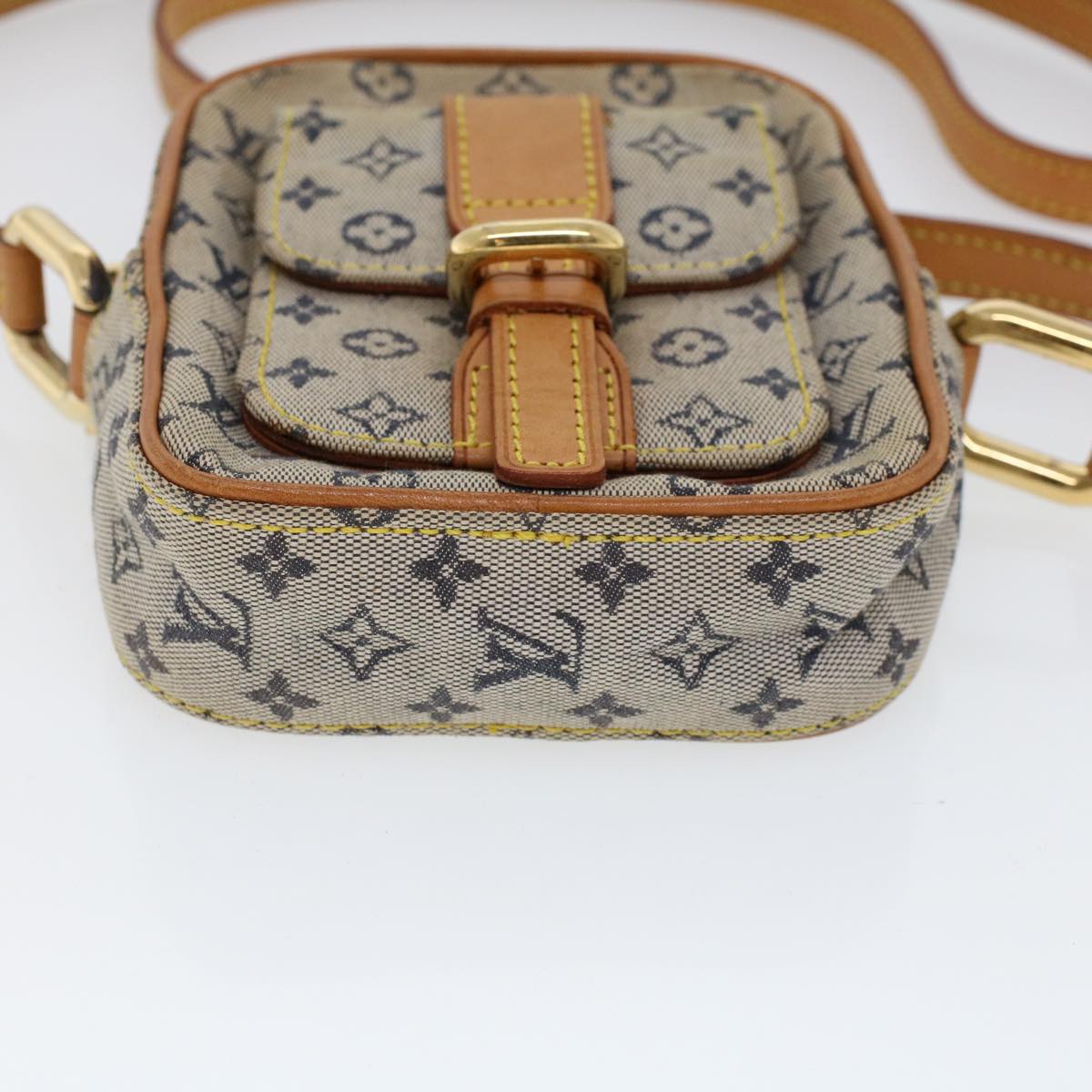 LOUIS VUITTON Monogram Mini Juliet PM Shoulder Bag Blue M92005 LV Auth 52589