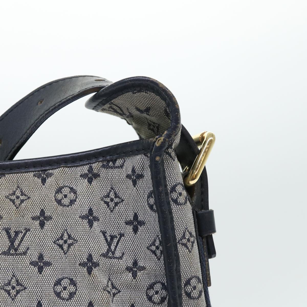 LOUIS VUITTON Monogram Mini Buzas Marie Kate Shoulder Bag Blue M92320 Auth 52594