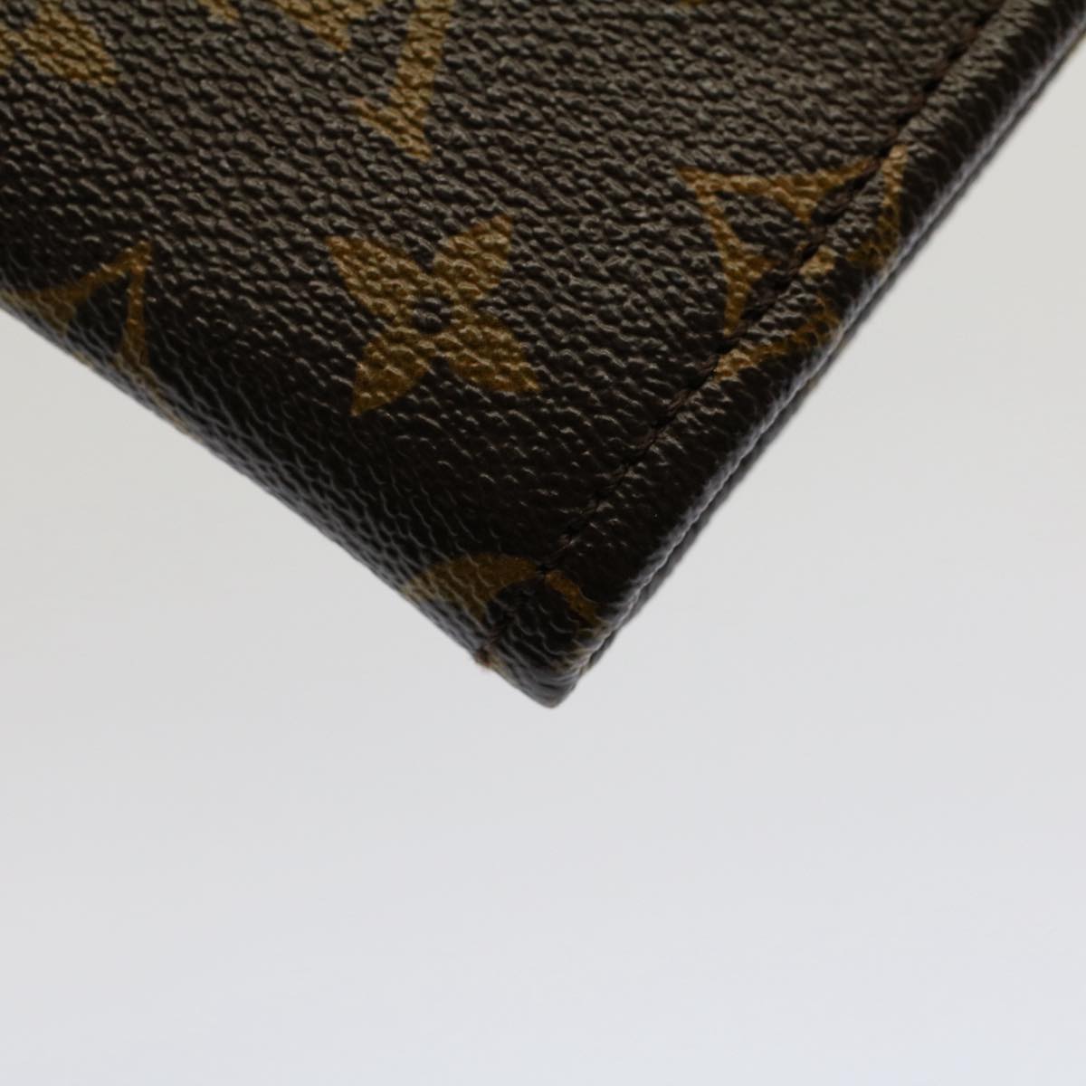 LOUIS VUITTON Monogram Poche Document Briefcase M53400 LV Auth 52595