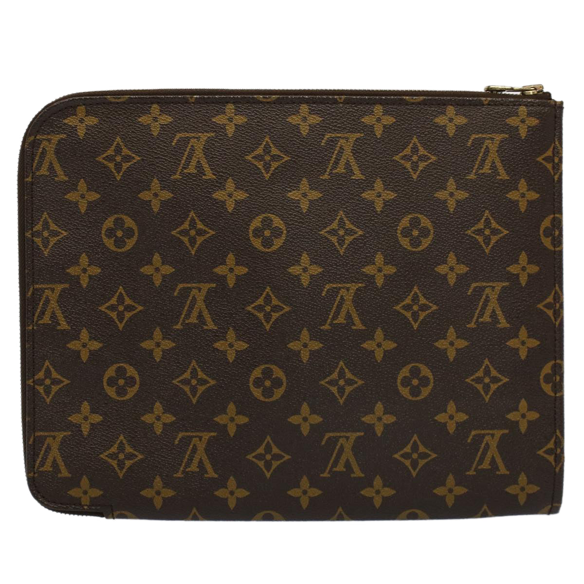 LOUIS VUITTON Monogram Poche Document Briefcase M53400 LV Auth 52595 - 0