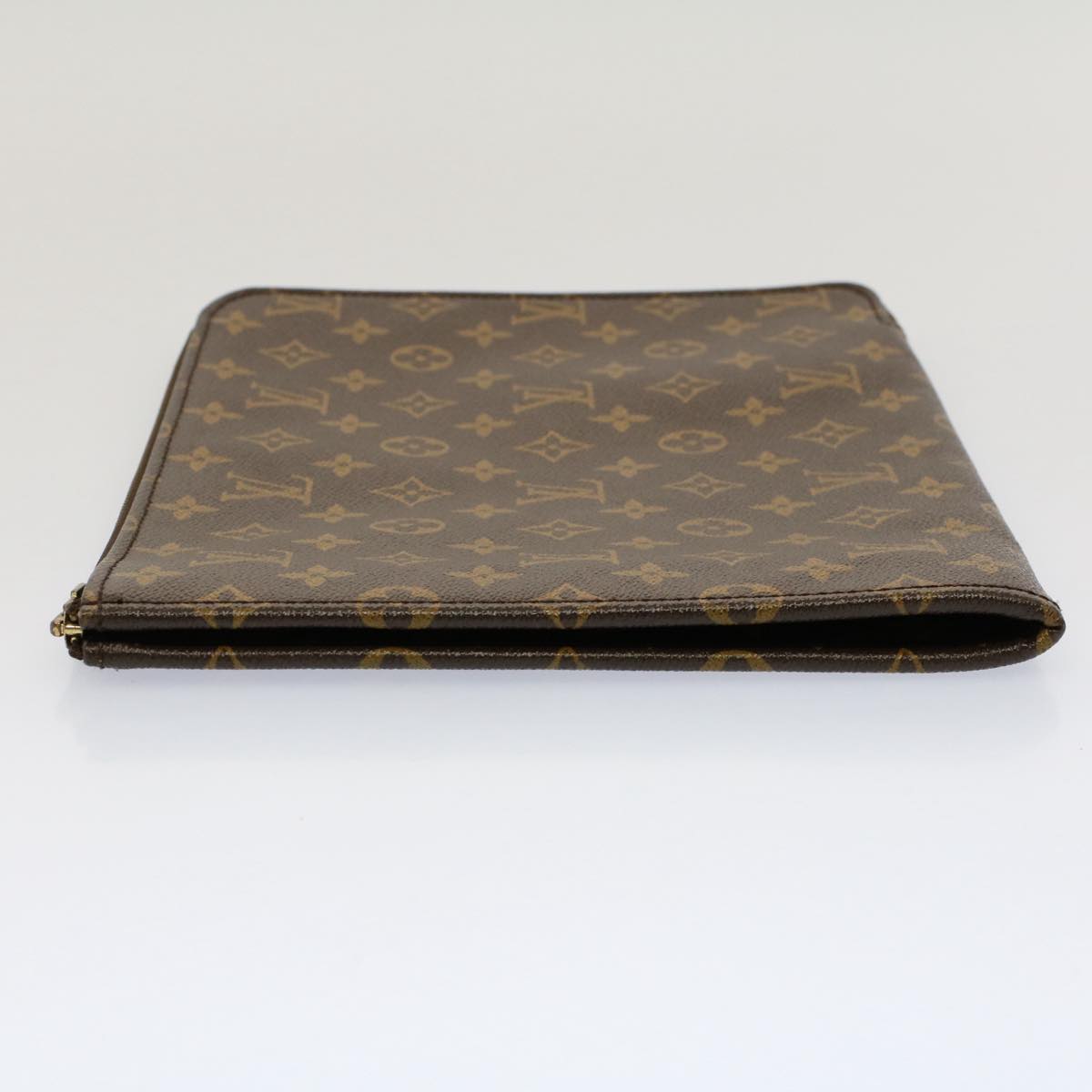 LOUIS VUITTON Monogram Poche Document Briefcase M53400 LV Auth 52595