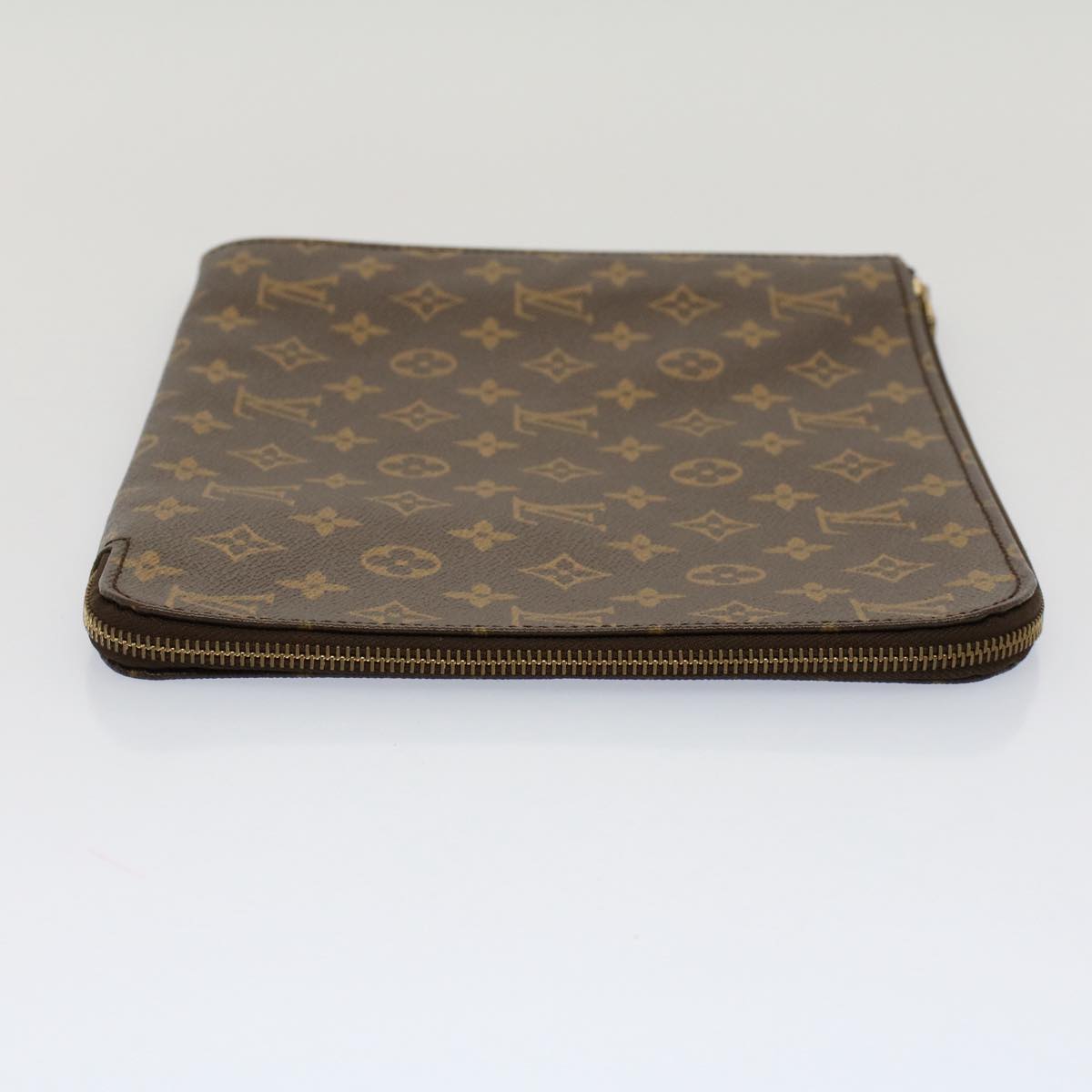 LOUIS VUITTON Monogram Poche Document Briefcase M53400 LV Auth 52595