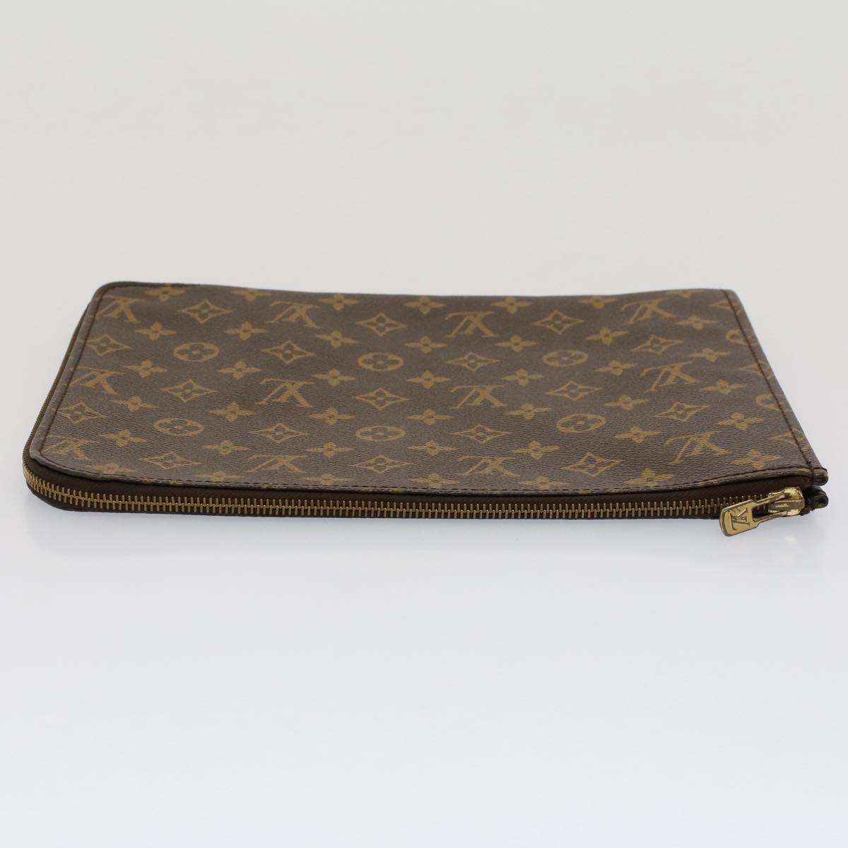 LOUIS VUITTON Monogram Poche Document Briefcase M53400 LV Auth 52595