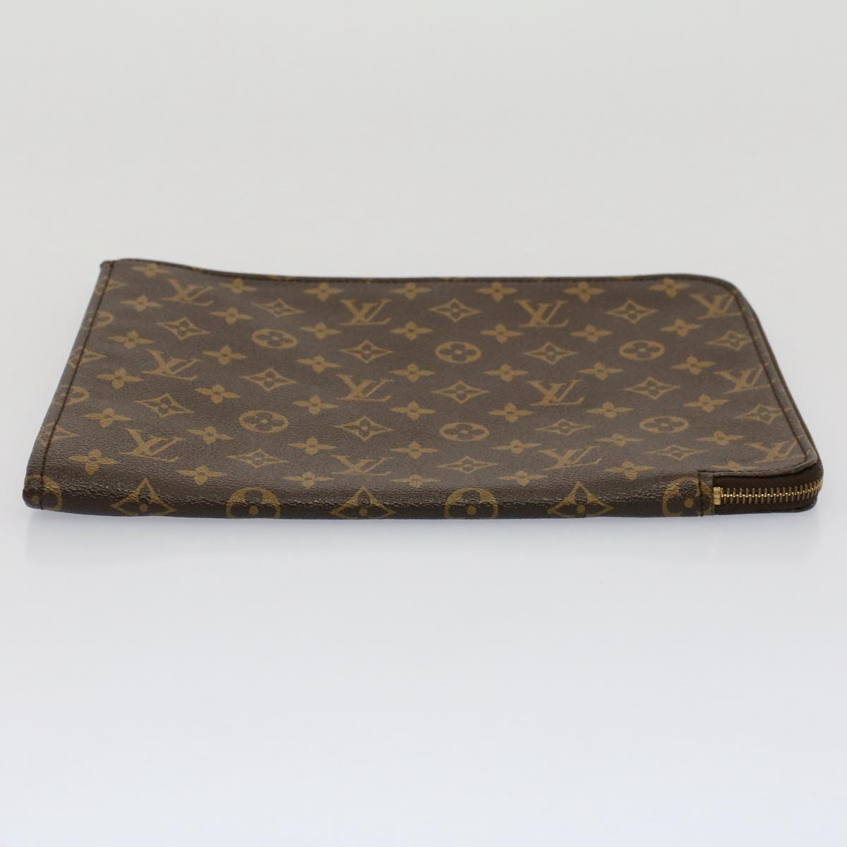 LOUIS VUITTON Monogram Poche Document Briefcase M53400 LV Auth 52595