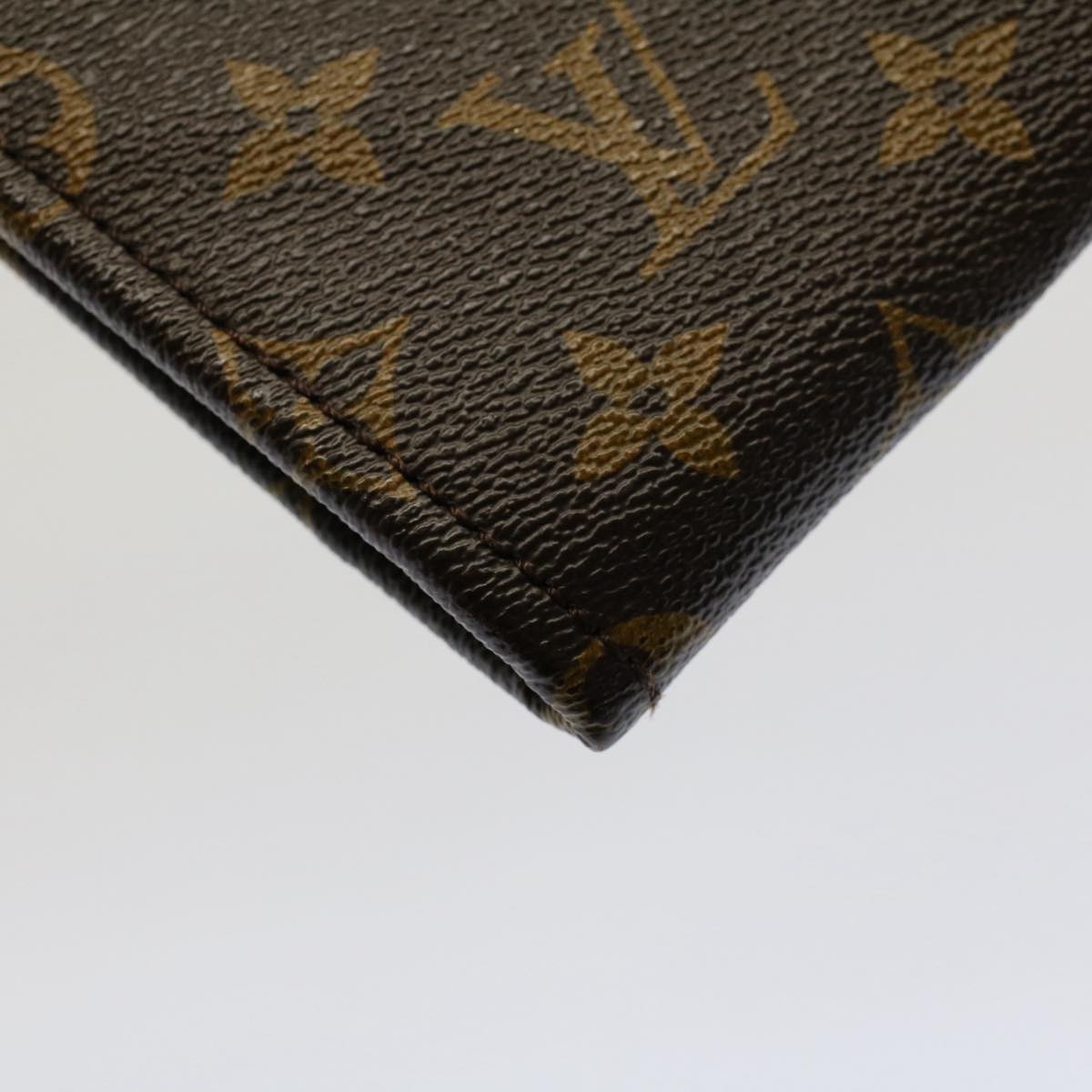 LOUIS VUITTON Monogram Poche Document Briefcase M53400 LV Auth 52595