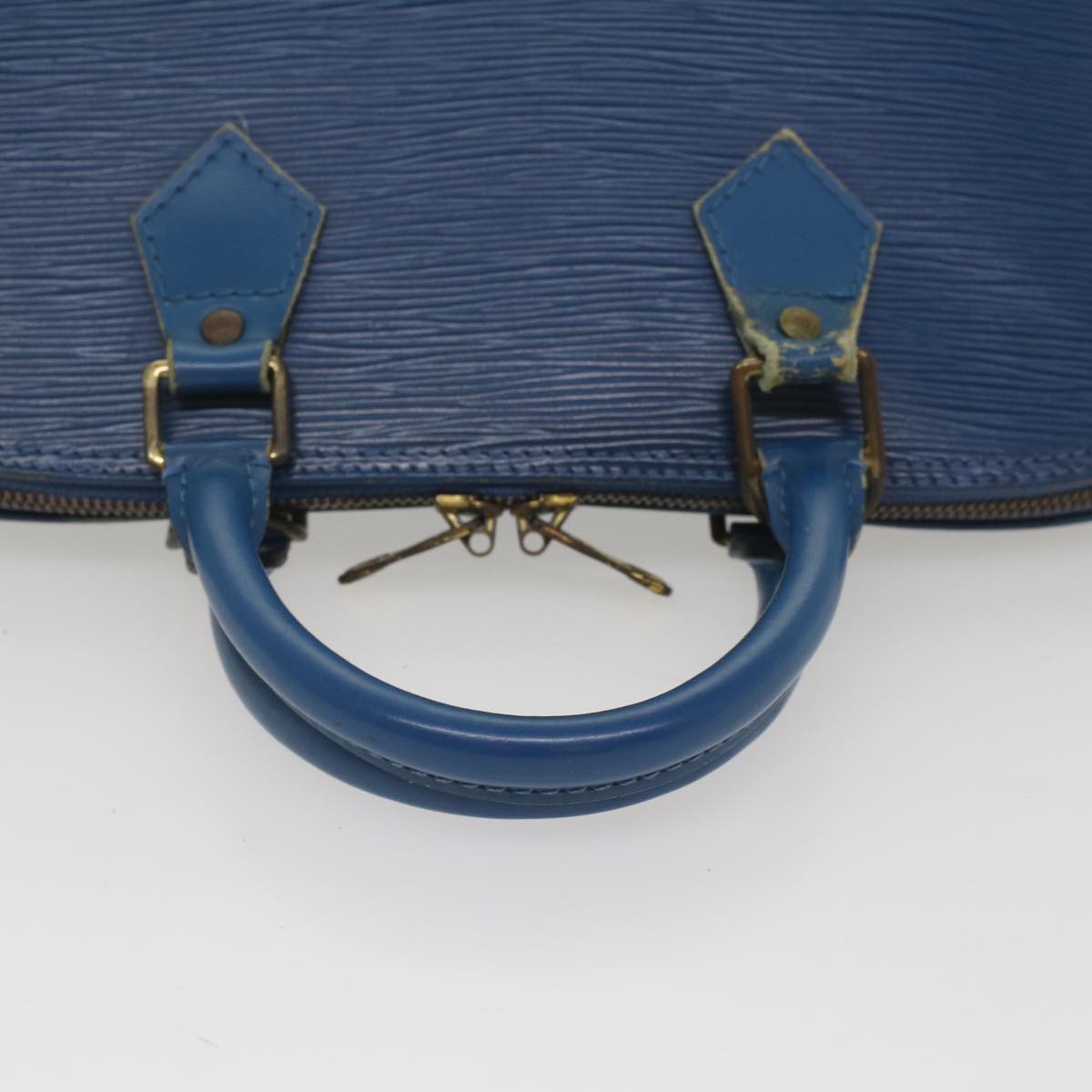 LOUIS VUITTON Epi Alma Hand Bag Toledo Blue M52145 LV Auth 52597