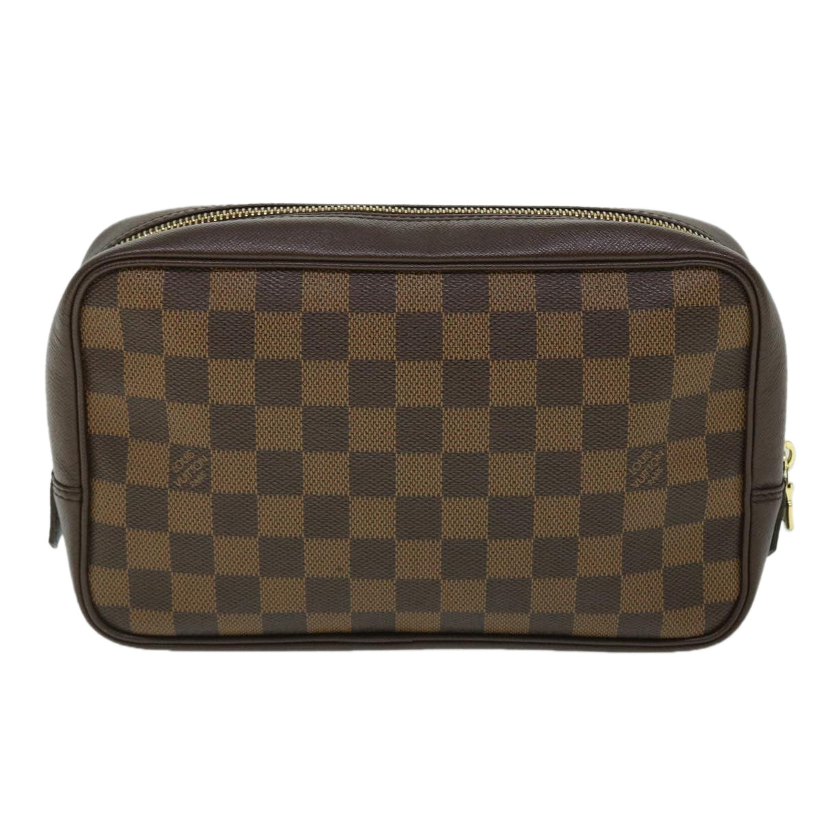 LOUIS VUITTON Damier Ebene Trousse Toilette Clutch Bag N47623 LV Auth 52632 - 0