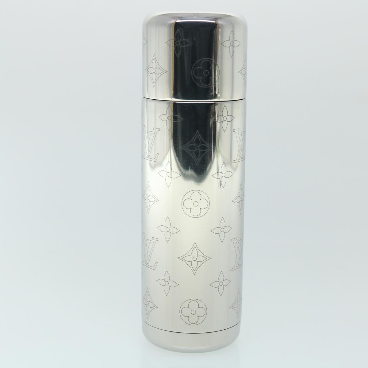 LOUIS VUITTON Monogram Flask Holder Water Bottle GI0518 LV Auth 52637A