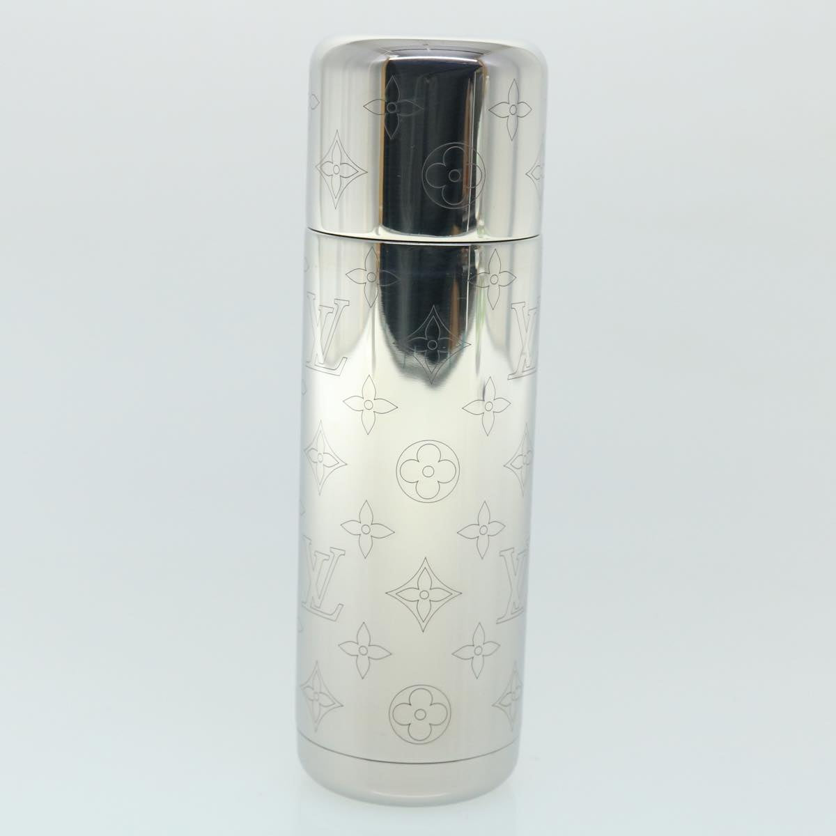 LOUIS VUITTON Monogram Flask Holder Water Bottle GI0518 LV Auth 52637A