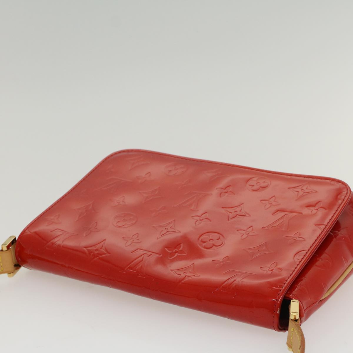 LOUIS VUITTON Monogram Vernis Thompson Street Shoulder Bag Red M91094 Auth 52690
