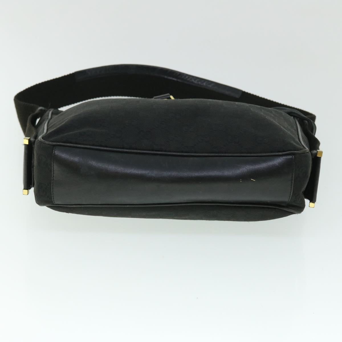 GUCCI GG Canvas Shoulder Bag Black Auth 52759