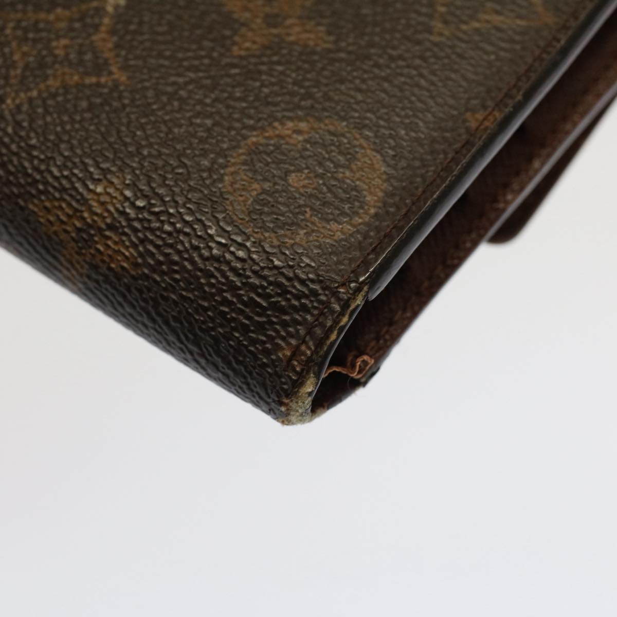 LOUIS VUITTON Monogram Portefeuille International Long Wallet M61217 Auth 52793