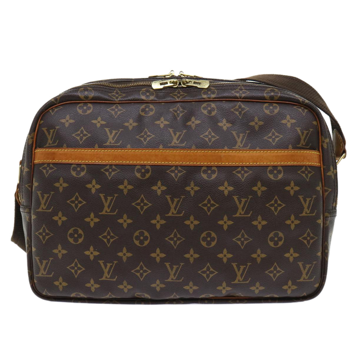 LOUIS VUITTON Monogram Reporter GM Shoulder Bag M45252 LV Auth 52797