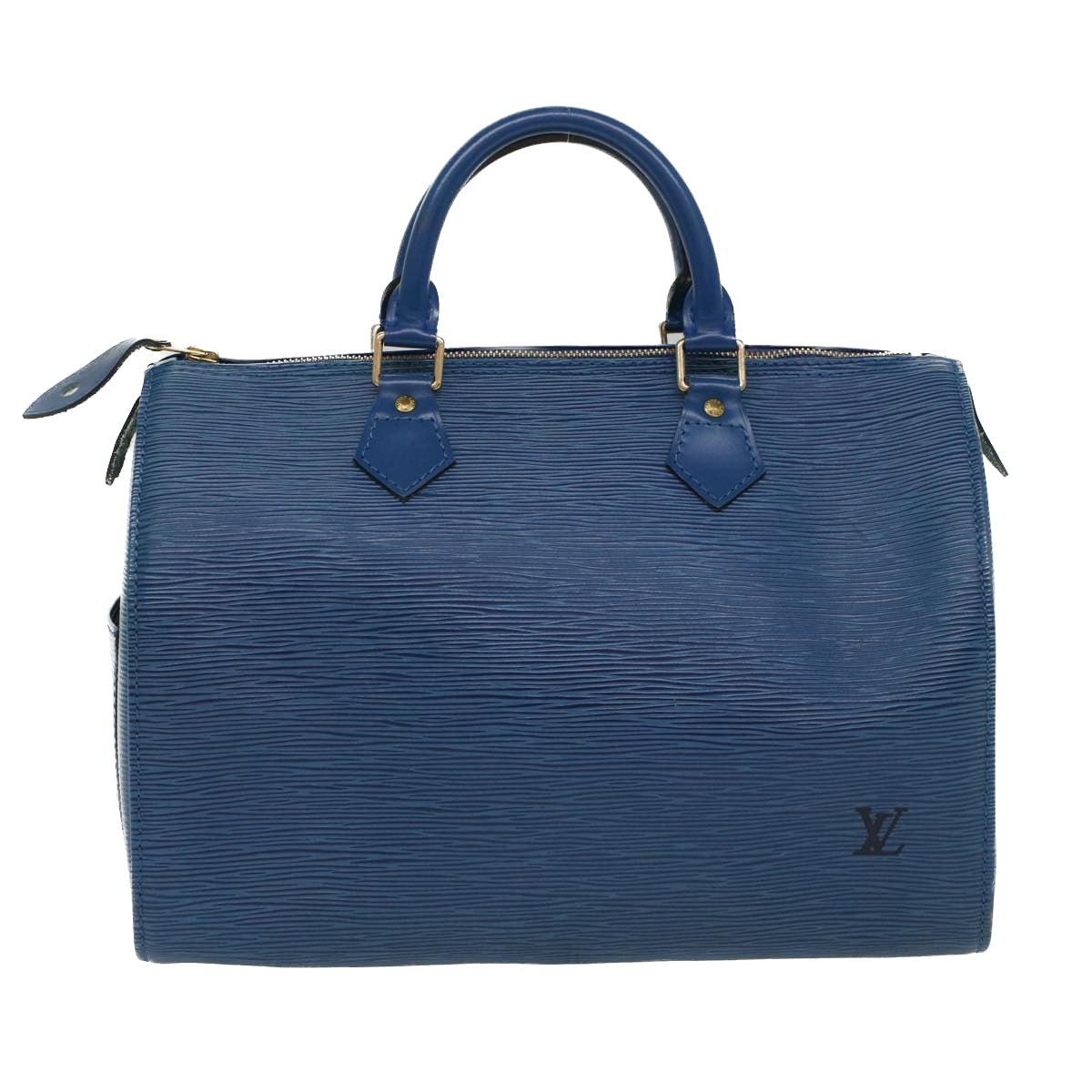 LOUIS VUITTON Epi Speedy 30 Hand Bag Toledo Blue M43005 LV Auth 52841 - 0