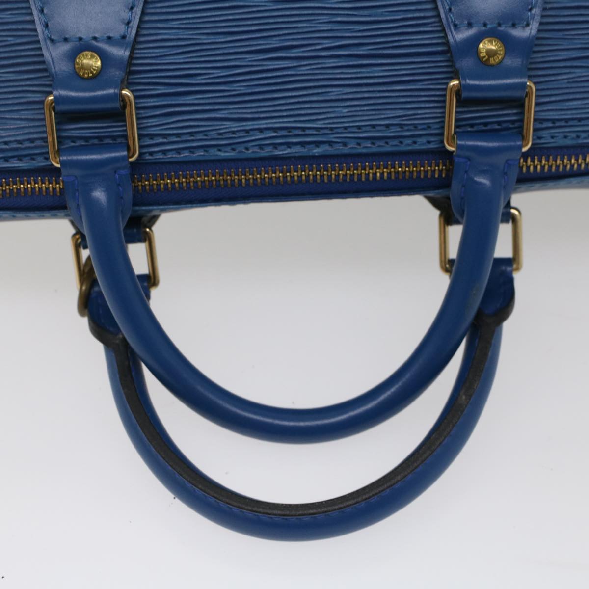 LOUIS VUITTON Epi Speedy 30 Hand Bag Toledo Blue M43005 LV Auth 52841