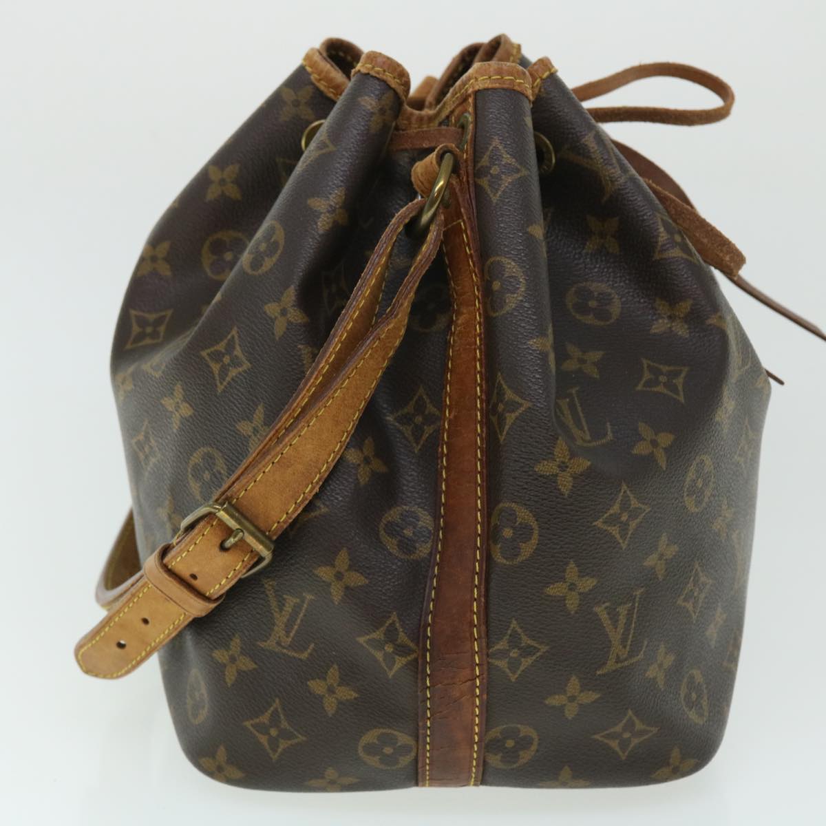 LOUIS VUITTON Monogram Petit Noe Shoulder Bag M42226 LV Auth 52845