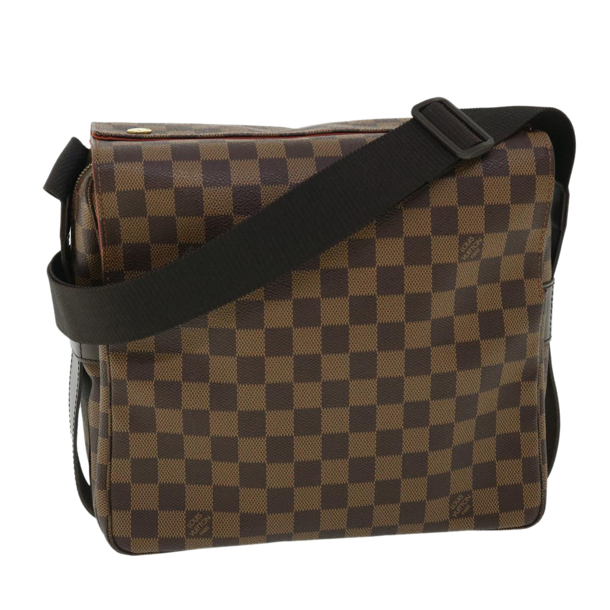 LOUIS VUITTON Damier Ebene Naviglio Shoulder Bag N45255 LV Auth 52865