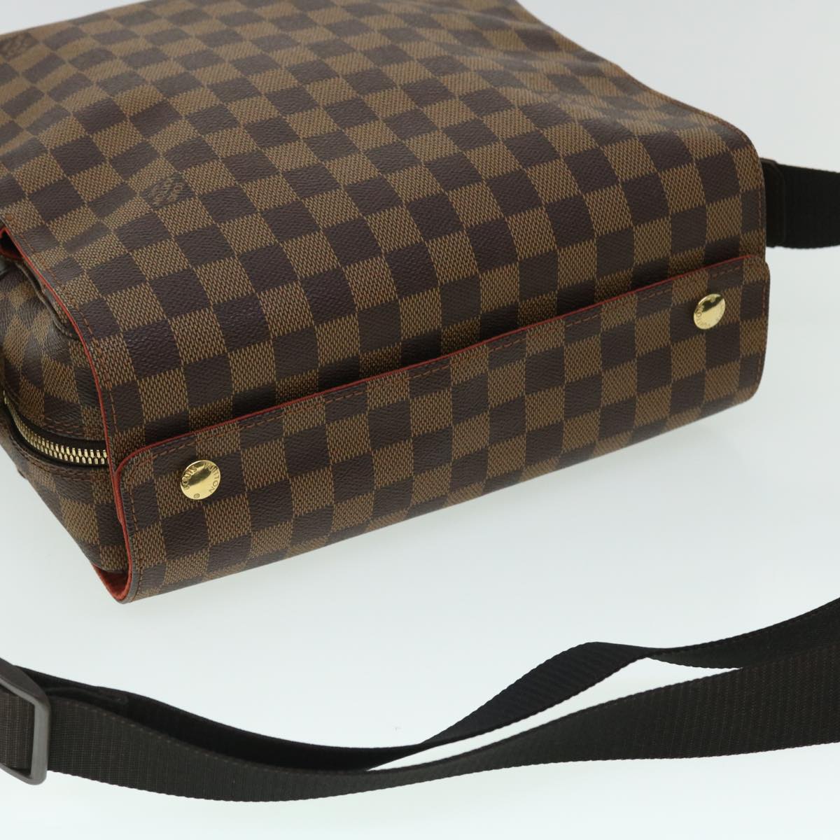 LOUIS VUITTON Damier Ebene Naviglio Shoulder Bag N45255 LV Auth 52865