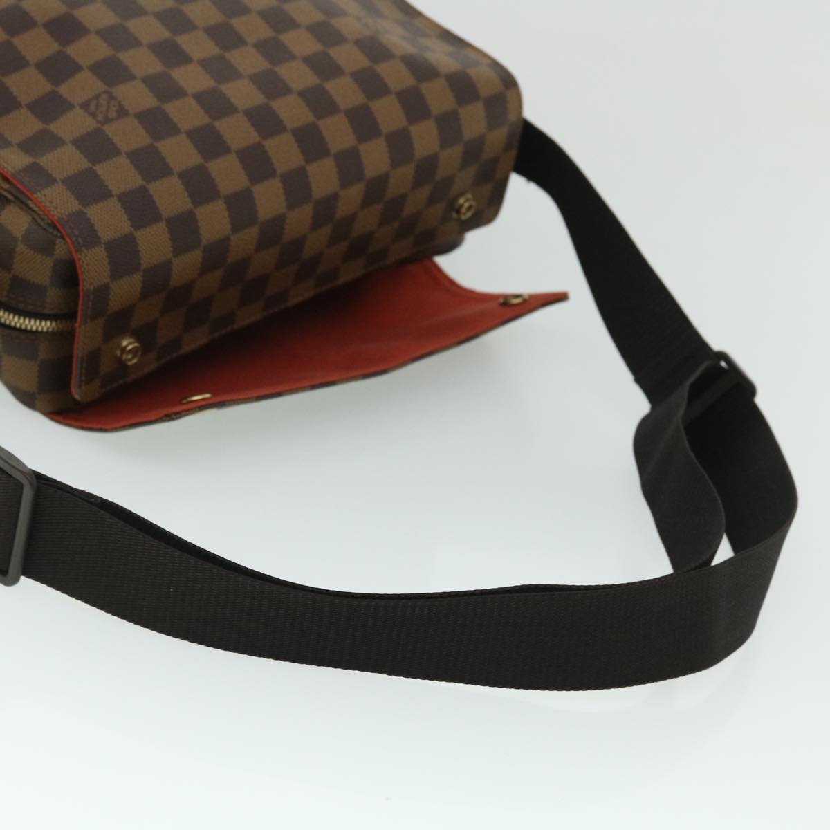 LOUIS VUITTON Damier Ebene Naviglio Shoulder Bag N45255 LV Auth 52865