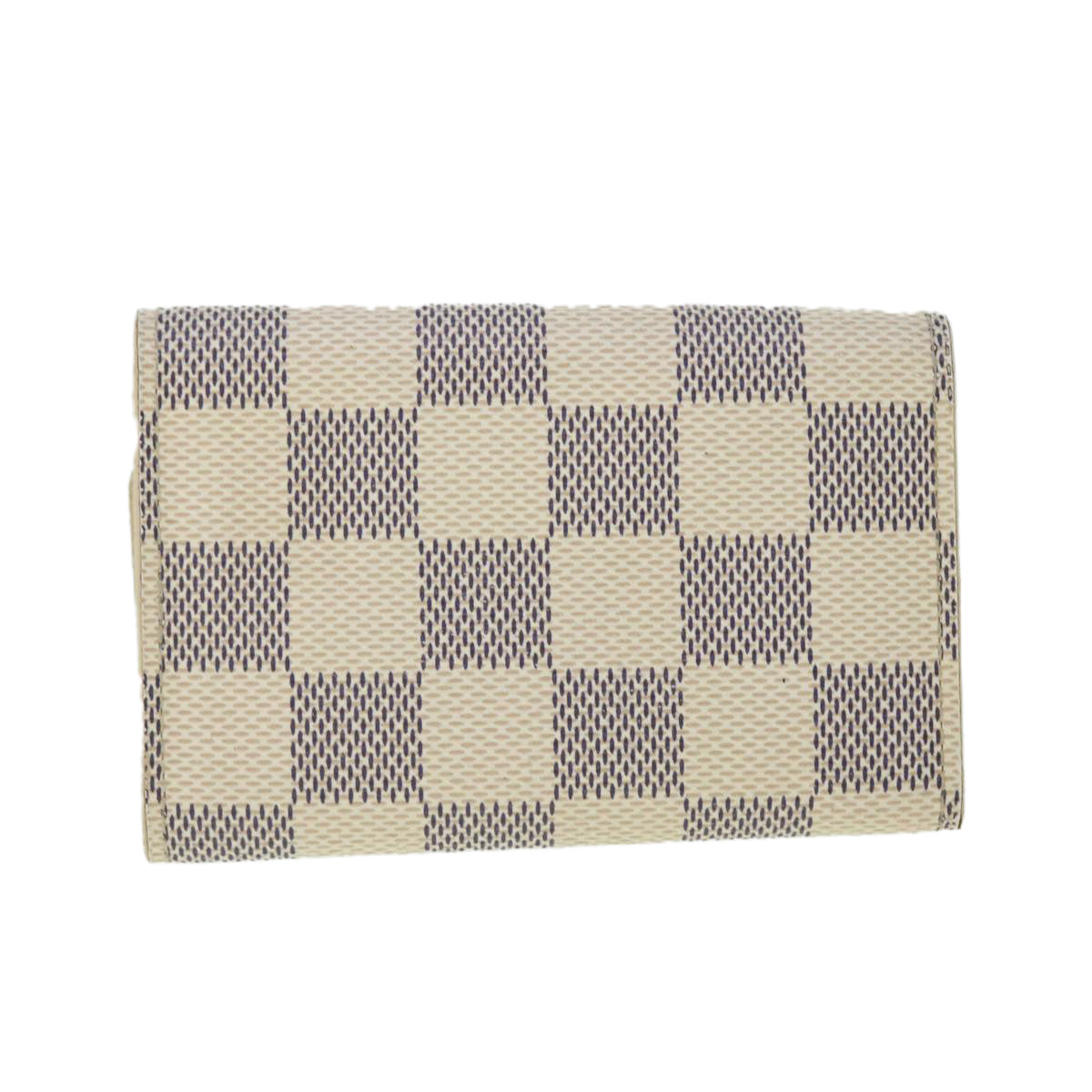 LOUIS VUITTON Damier Azur Multi Cles 6 Key Case N61745 LV Auth 52904