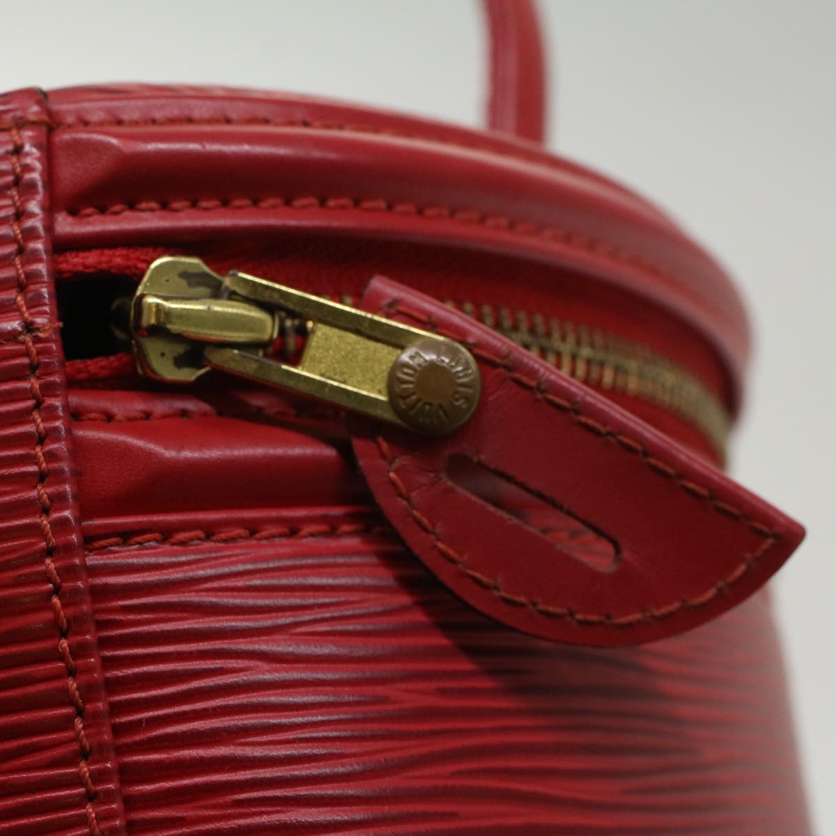 LOUIS VUITTON Epi Cannes Hand Bag Red M48037 LV Auth 52927