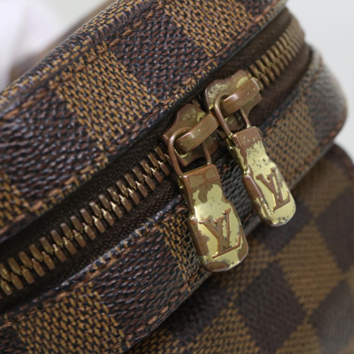 LOUIS VUITTON Damier Ebene Geronimos Shoulder Bag N51994 LV Auth 52929