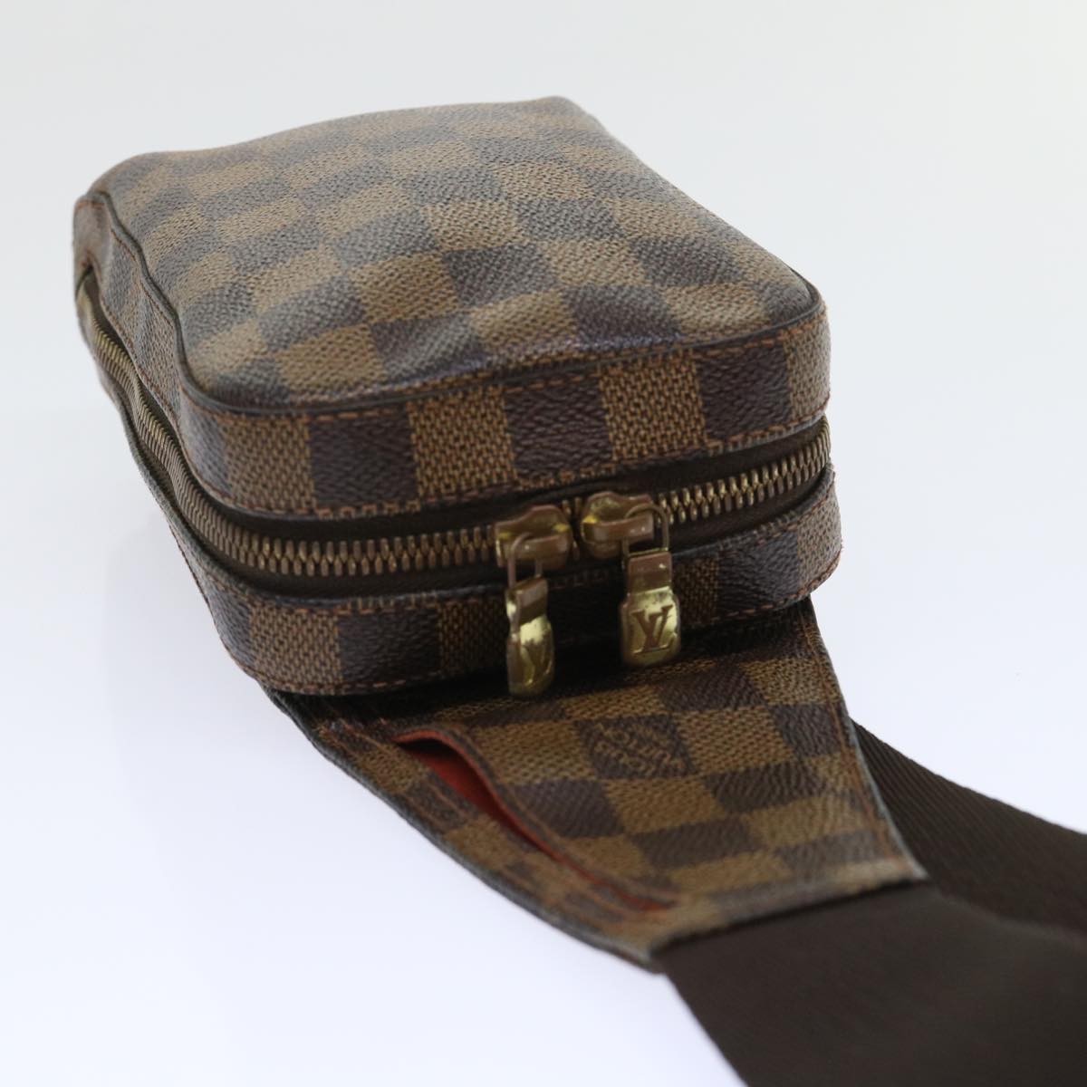 LOUIS VUITTON Damier Ebene Geronimos Shoulder Bag N51994 LV Auth 52929