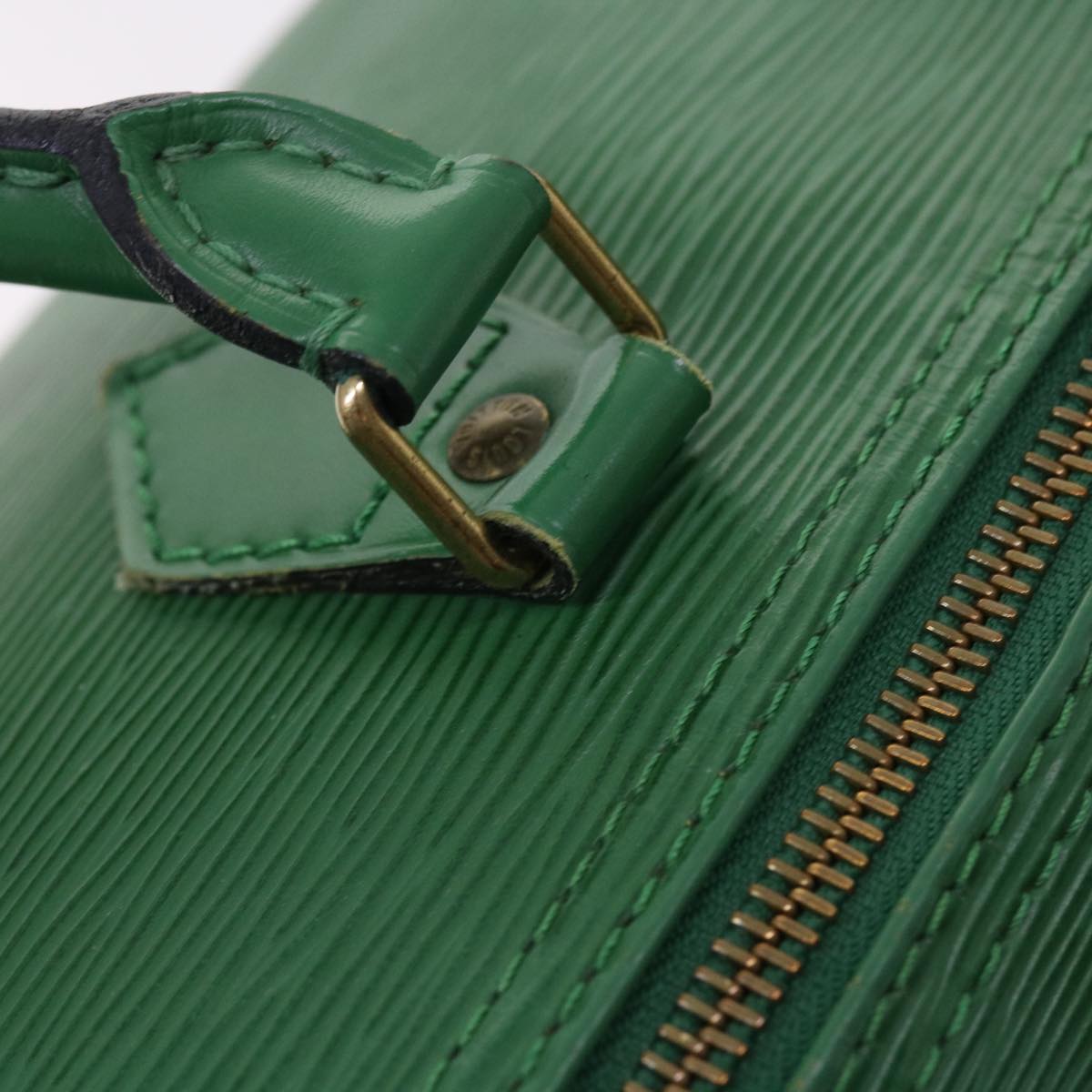 LOUIS VUITTON Epi Speedy 35 Hand Bag Borneo Green M42994 LV Auth 52931