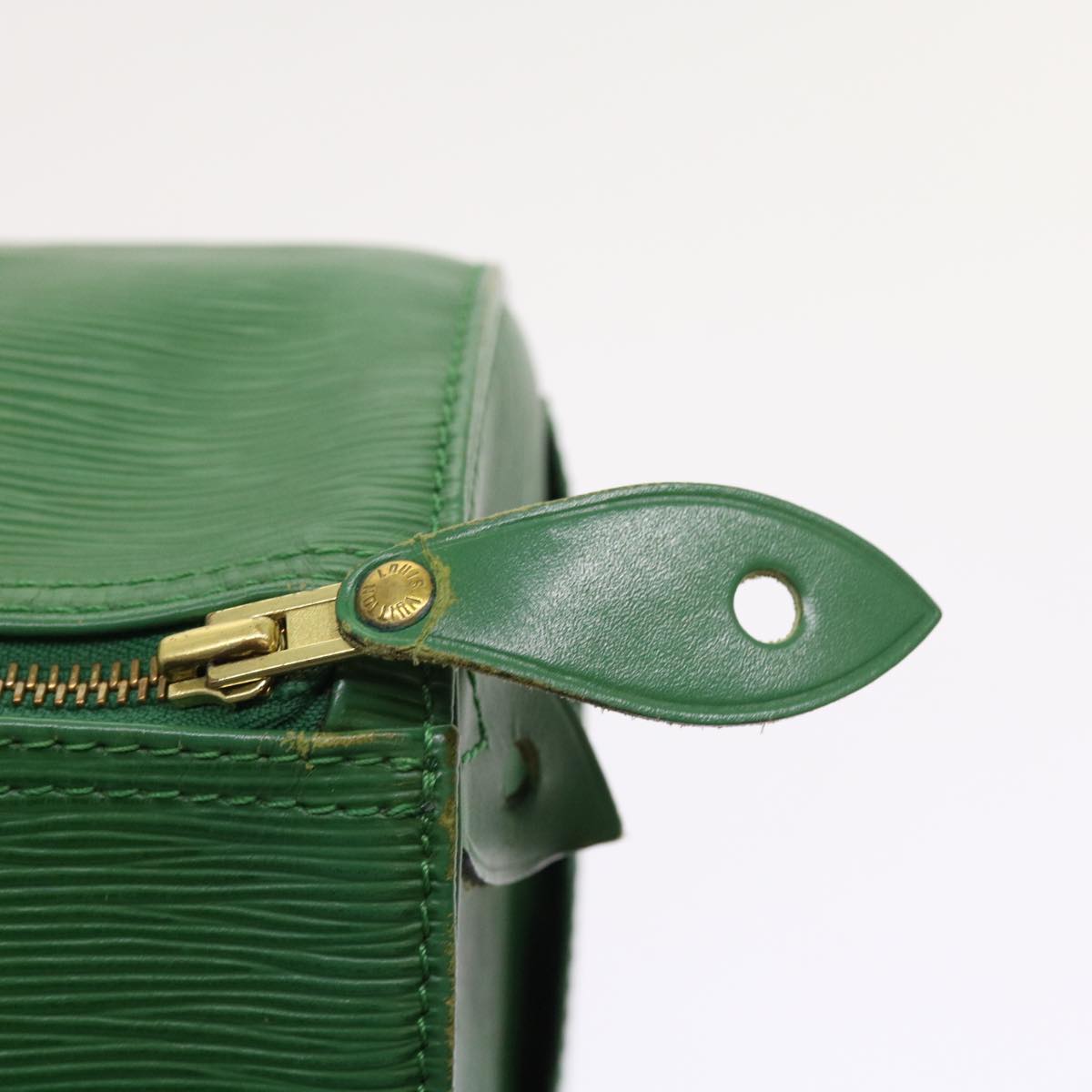 LOUIS VUITTON Epi Speedy 35 Hand Bag Borneo Green M42994 LV Auth 52931