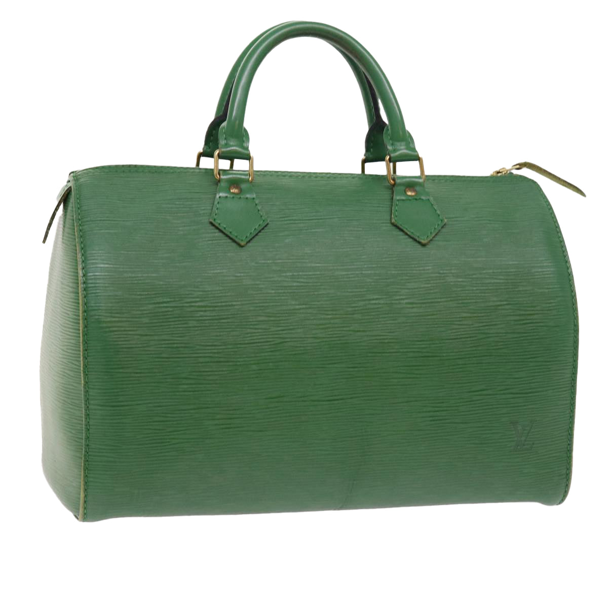 LOUIS VUITTON Epi Speedy 35 Hand Bag Borneo Green M42994 LV Auth 52931