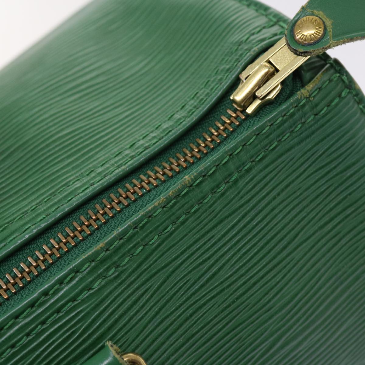 LOUIS VUITTON Epi Speedy 35 Hand Bag Borneo Green M42994 LV Auth 52931