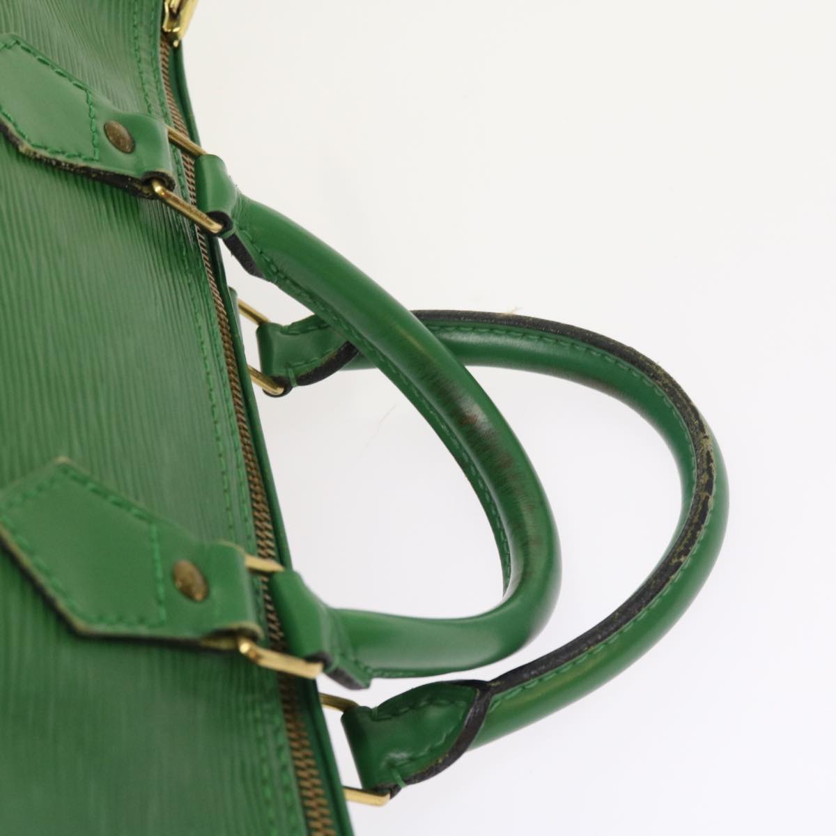 LOUIS VUITTON Epi Speedy 35 Hand Bag Borneo Green M42994 LV Auth 52931