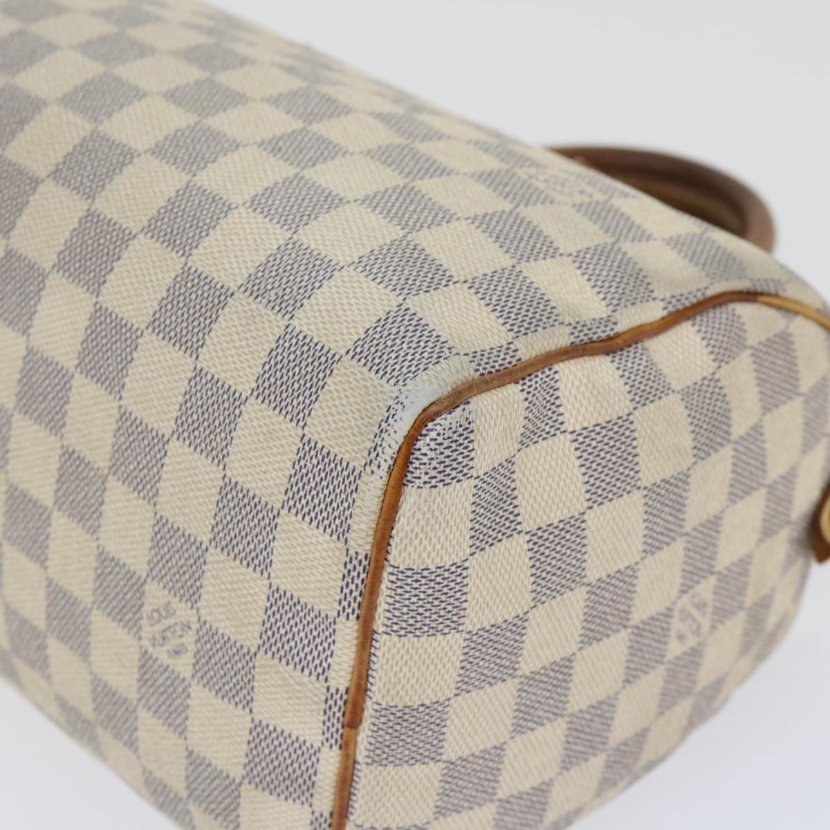 LOUIS VUITTON Damier Azur Speedy 25 Hand Bag N41534 LV Auth 52945