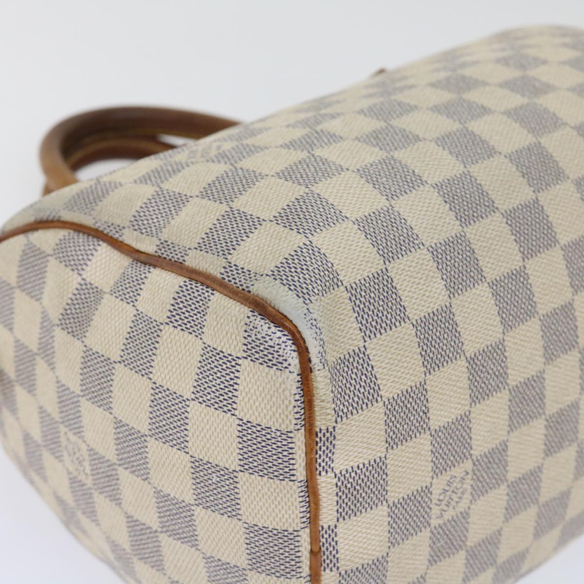 LOUIS VUITTON Damier Azur Speedy 25 Hand Bag N41534 LV Auth 52945