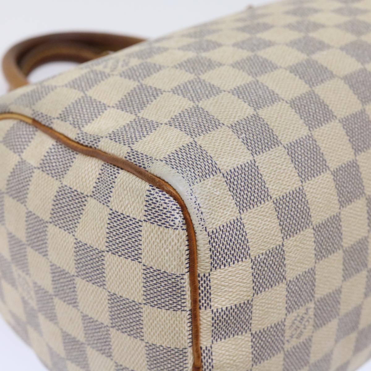 LOUIS VUITTON Damier Azur Speedy 25 Hand Bag N41534 LV Auth 52945