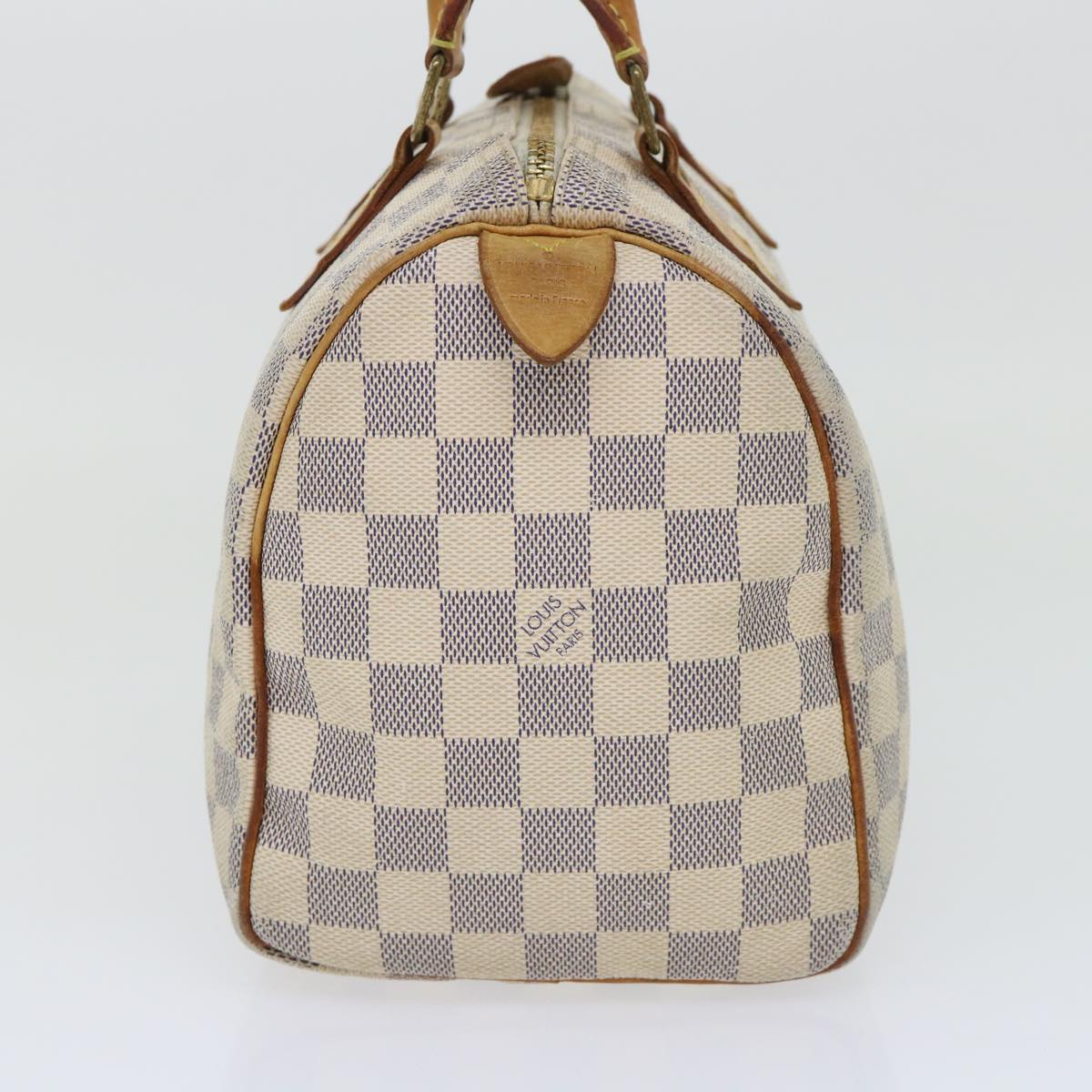 LOUIS VUITTON Damier Azur Speedy 25 Hand Bag N41534 LV Auth 52945