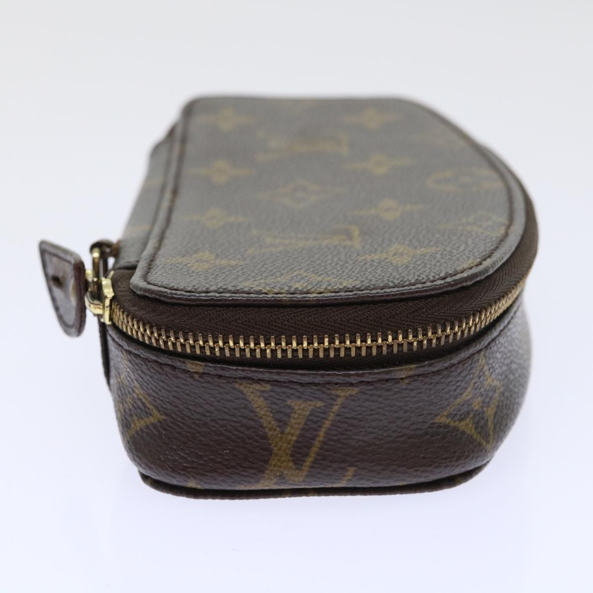 LOUIS VUITTON Monogram Poche Monte Carlo Jewelry Box M47352 LV Auth 52966