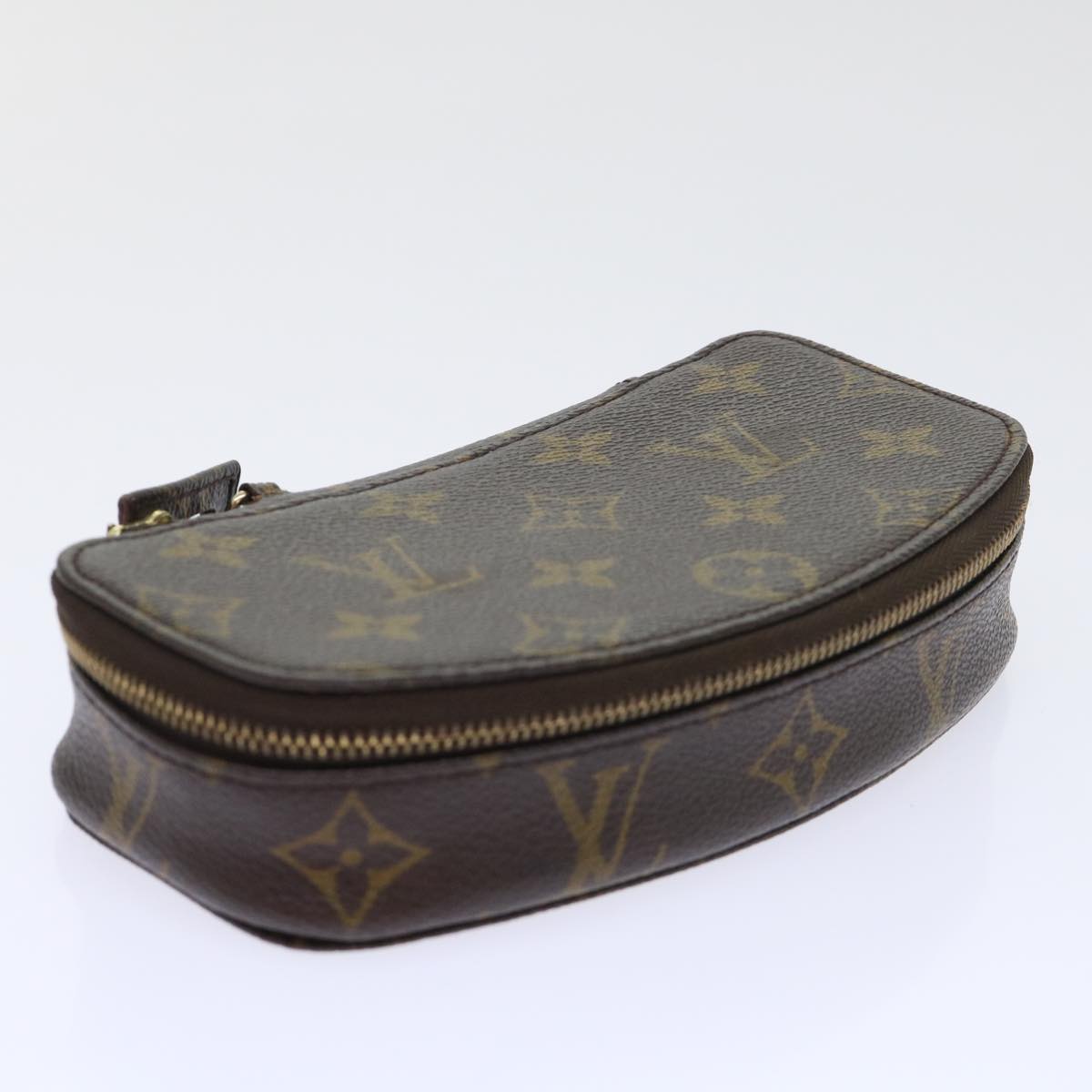 LOUIS VUITTON Monogram Poche Monte Carlo Jewelry Box M47352 LV Auth 52966