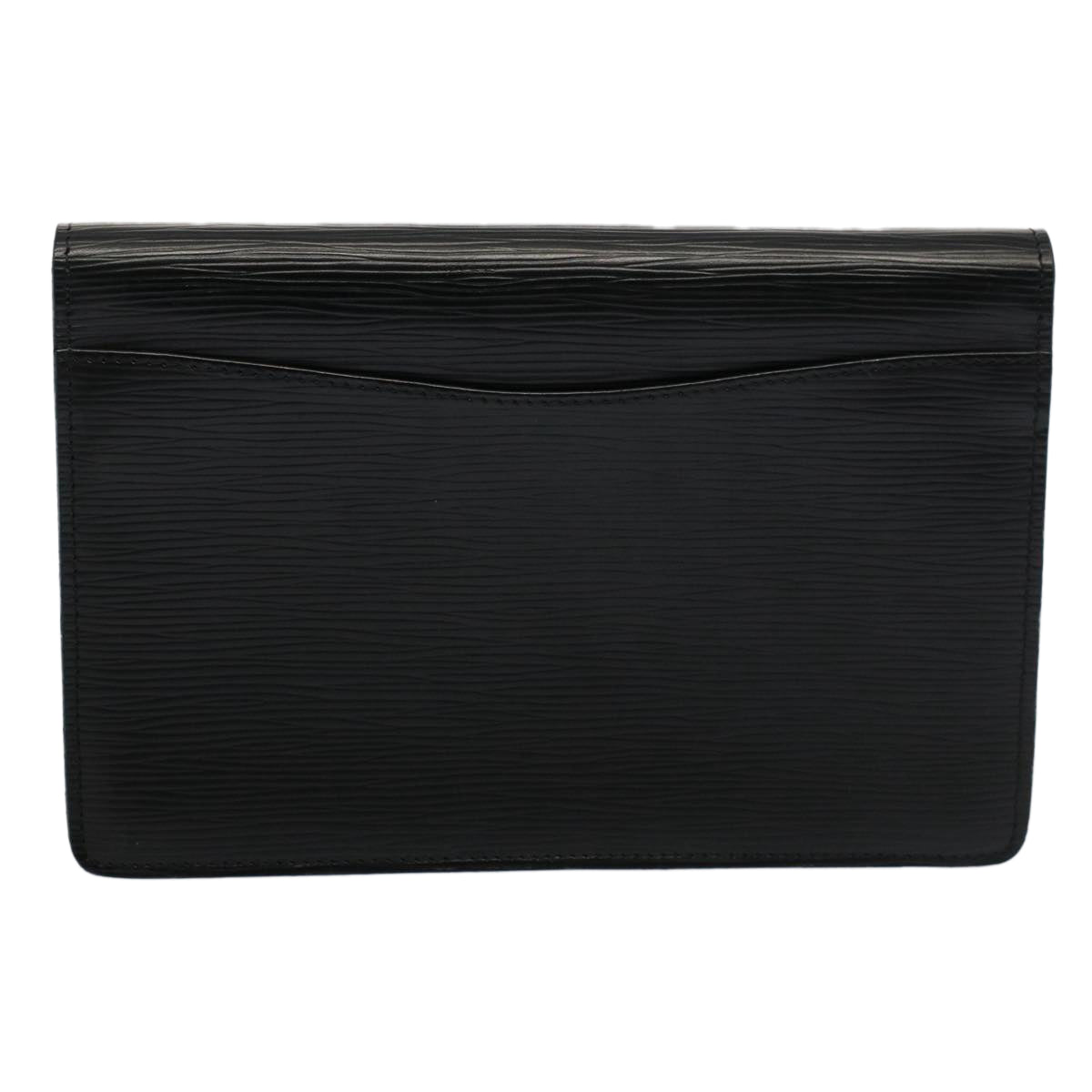 LOUIS VUITTON Epi Montaigne 23 Clutch Bag Black M52662 LV Auth 52967 - 0