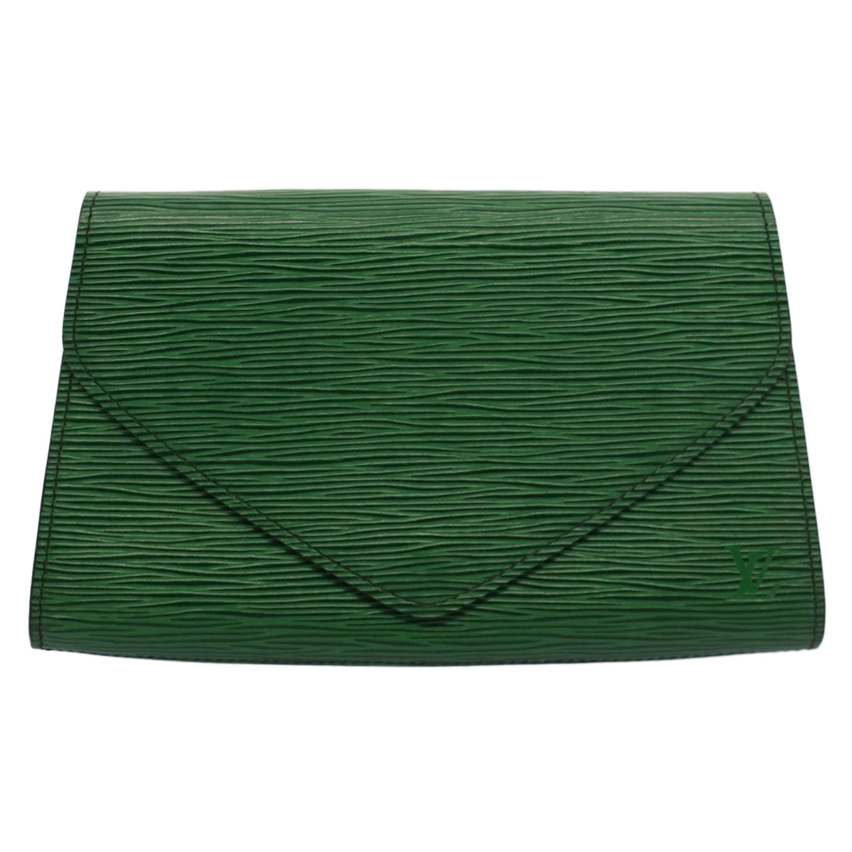 LOUIS VUITTON Epi Art Deco Clutch Bag Green M52634 LV Auth 52968