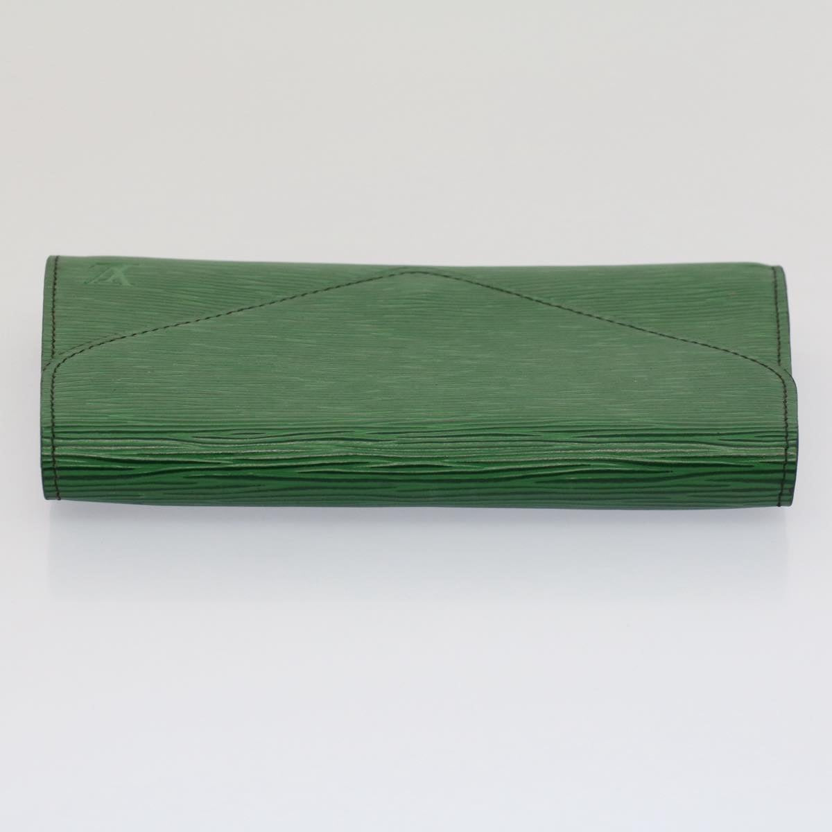 LOUIS VUITTON Epi Art Deco Clutch Bag Green M52634 LV Auth 52968