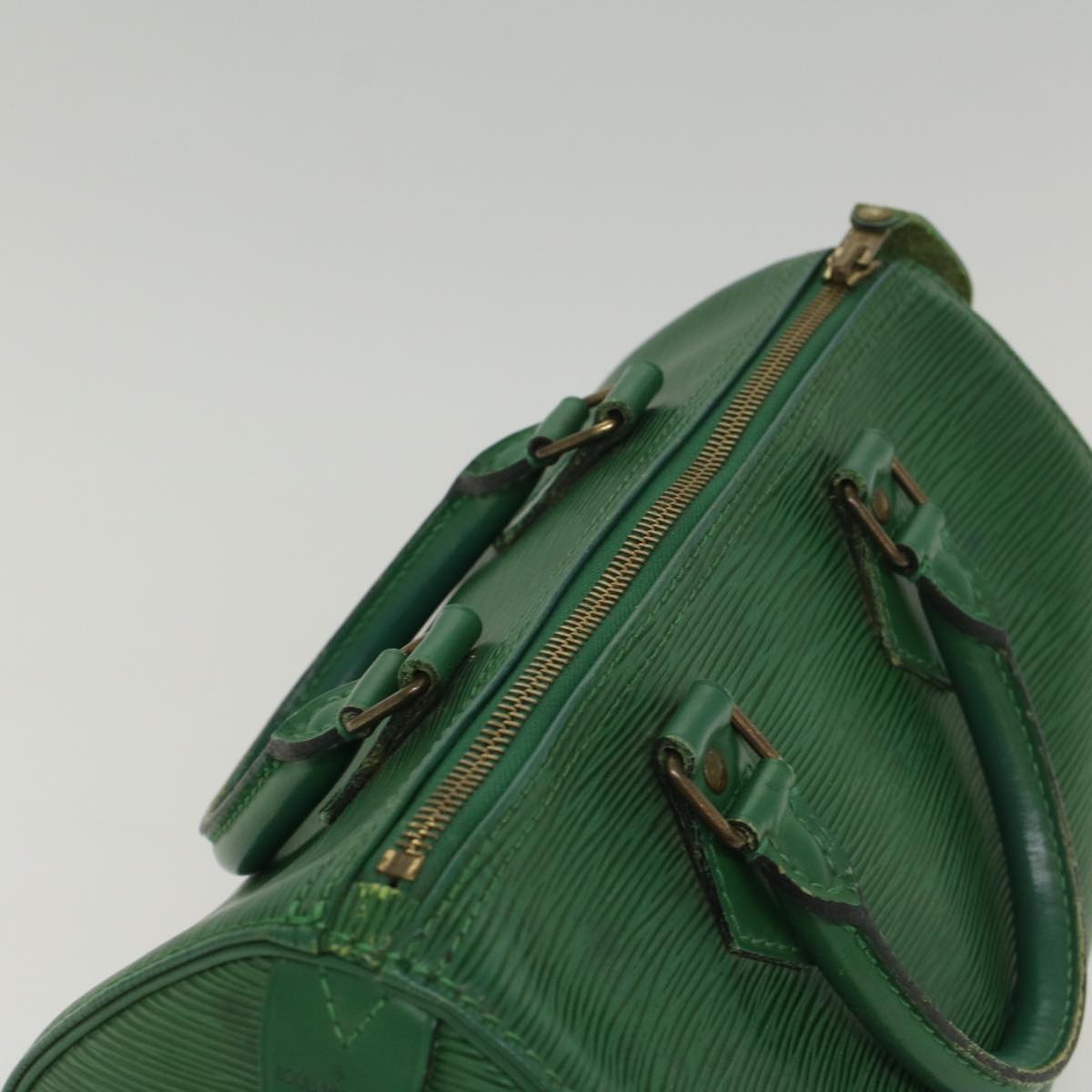 LOUIS VUITTON Epi Speedy 25 Hand Bag Borneo Green M43014 LV Auth 52986