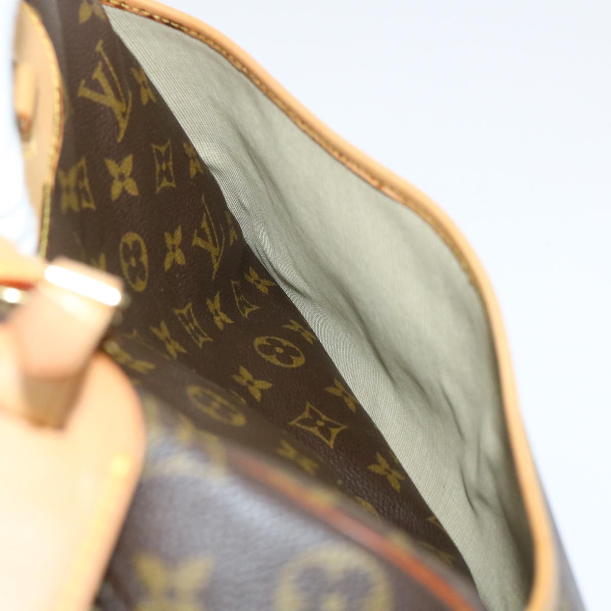 LOUIS VUITTON Monogram Deauville Hand Bag M47270 LV Auth 52988