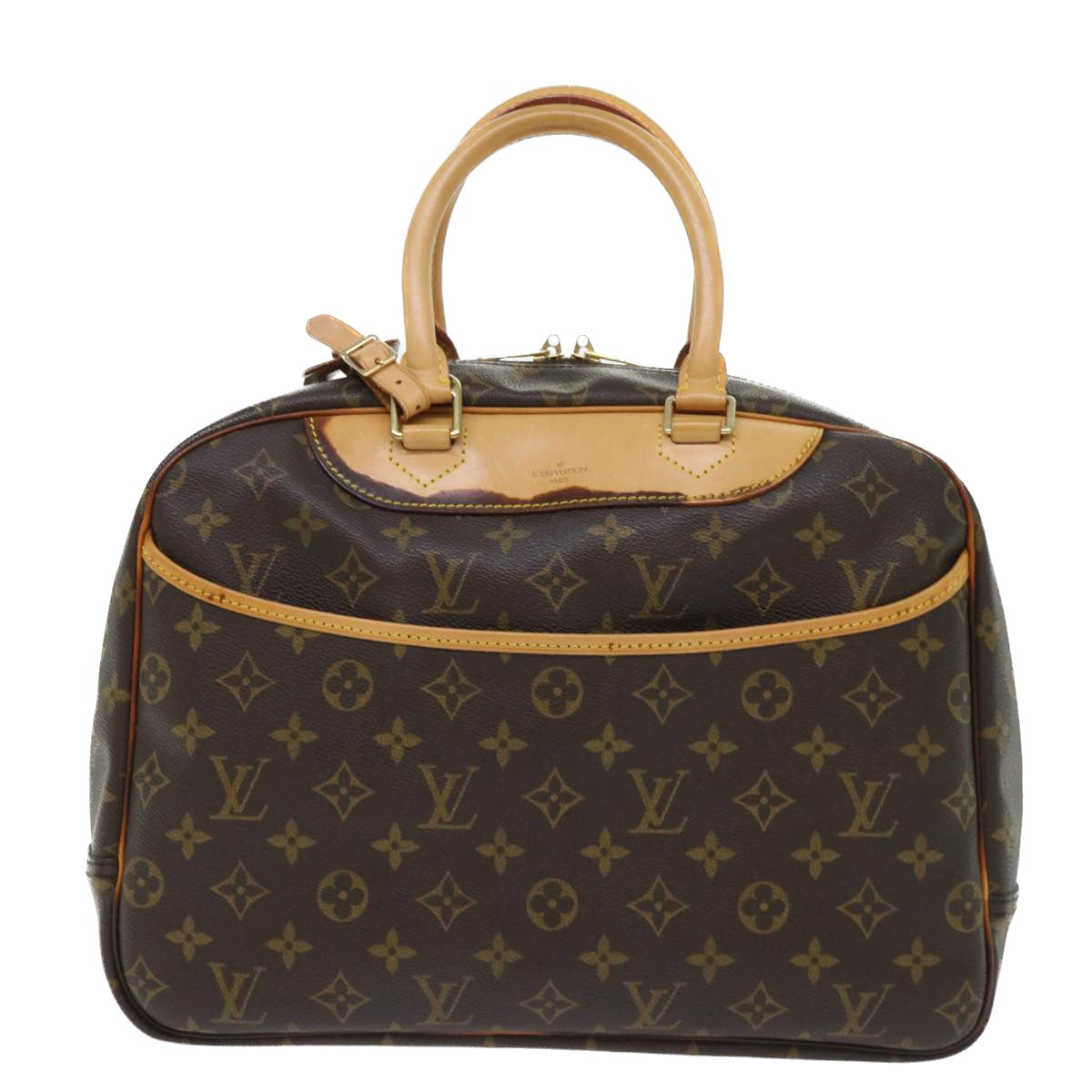 LOUIS VUITTON Monogram Deauville Hand Bag M47270 LV Auth 52988