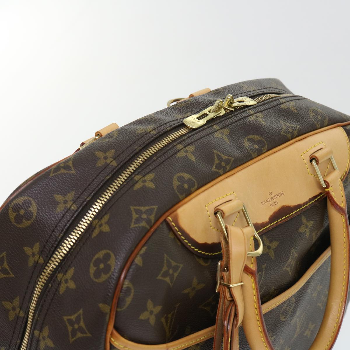 LOUIS VUITTON Monogram Deauville Hand Bag M47270 LV Auth 52988