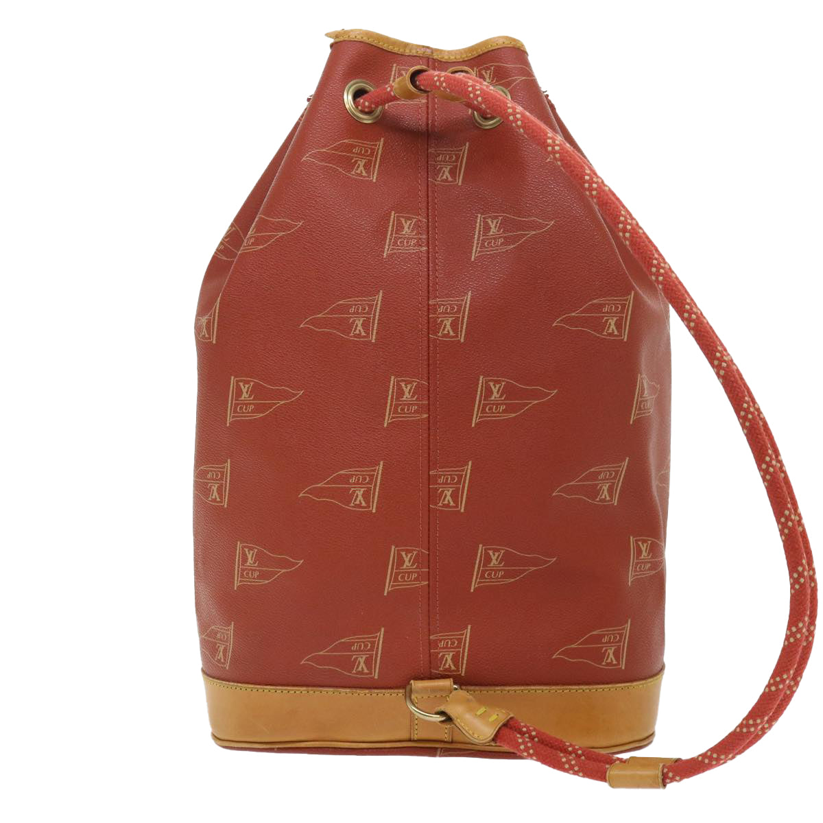 LOUIS VUITTON LV CUP Saint Tropez Shoulder Bag Red M80026 LV Auth 53000