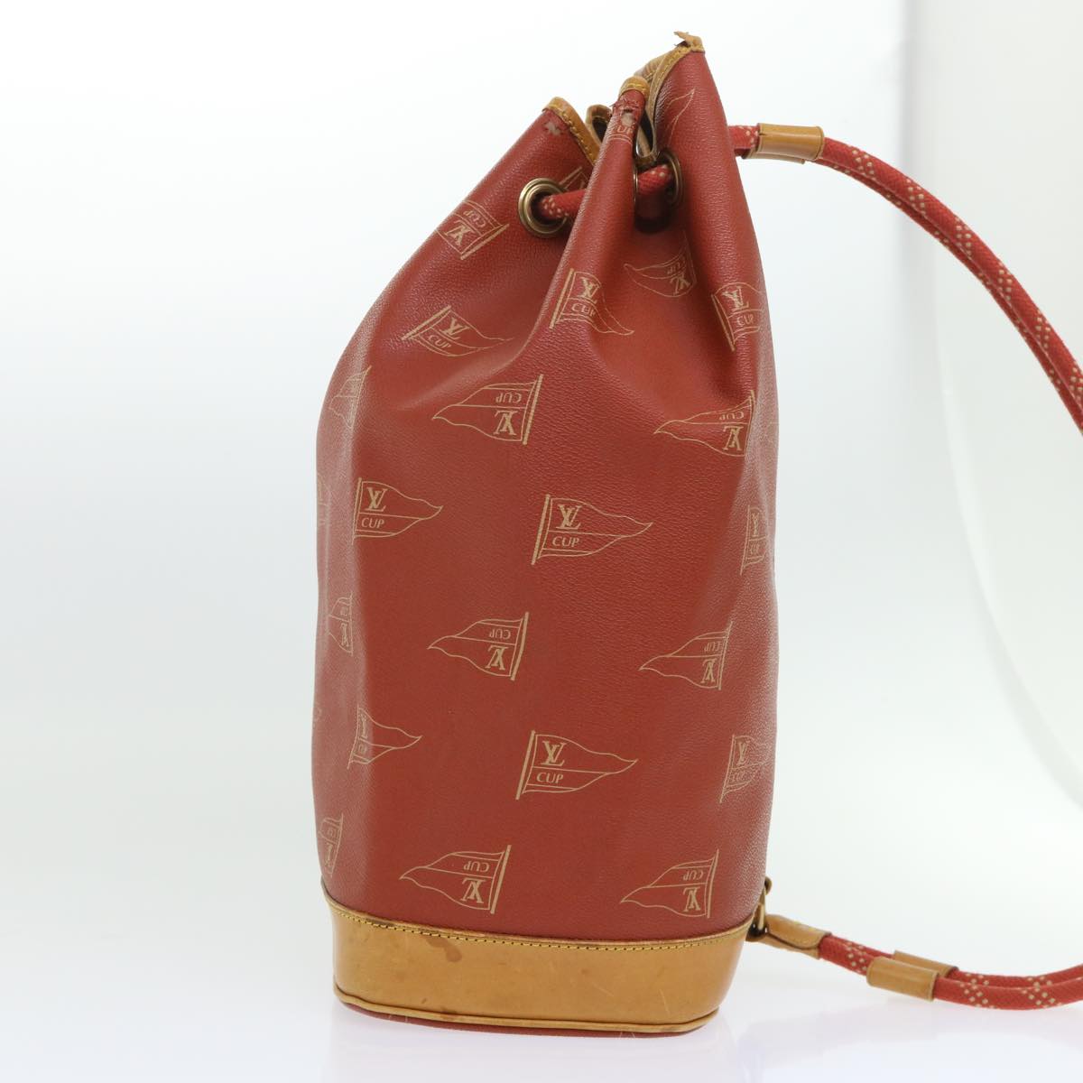 LOUIS VUITTON LV CUP Saint Tropez Shoulder Bag Red M80026 LV Auth 53000