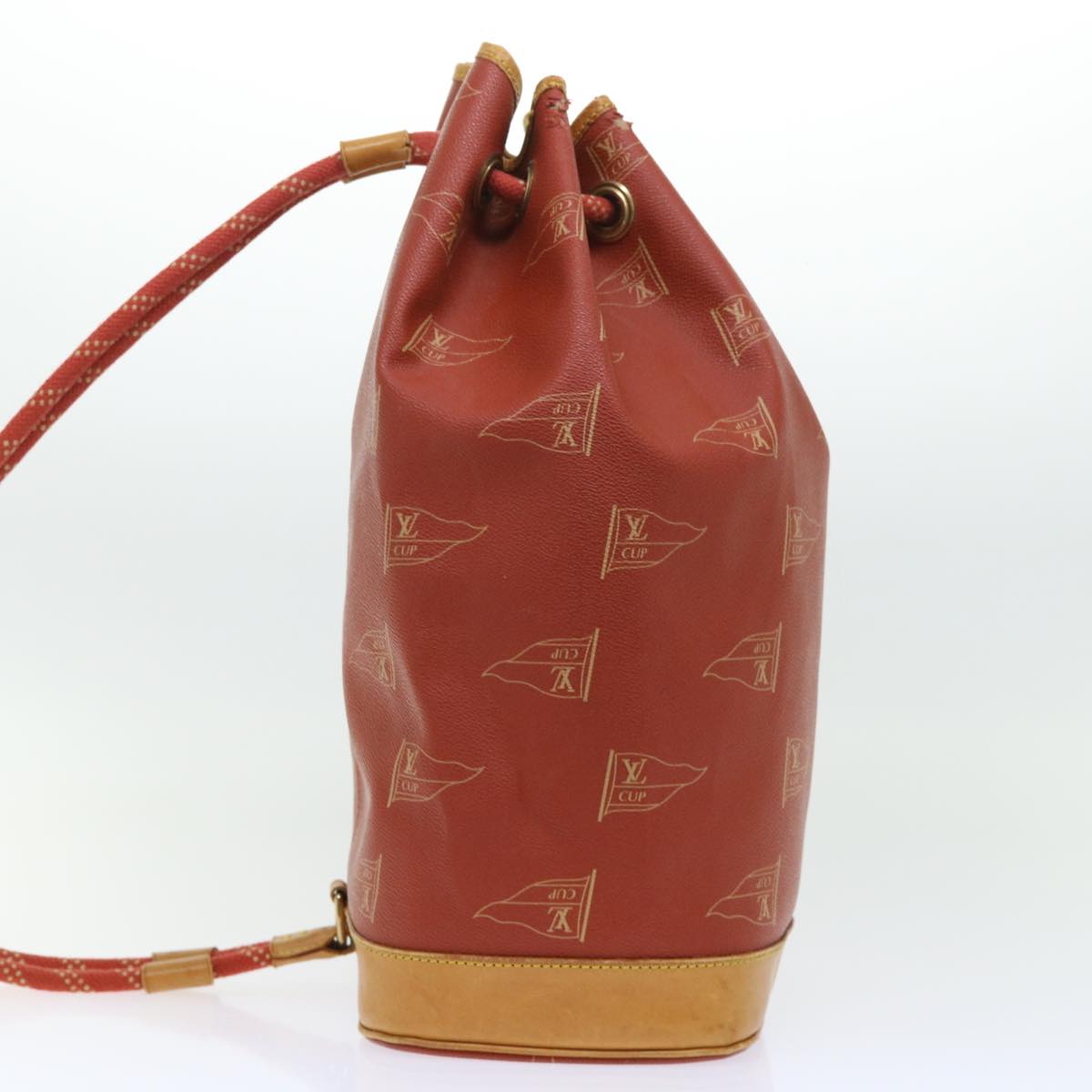 LOUIS VUITTON LV CUP Saint Tropez Shoulder Bag Red M80026 LV Auth 53000